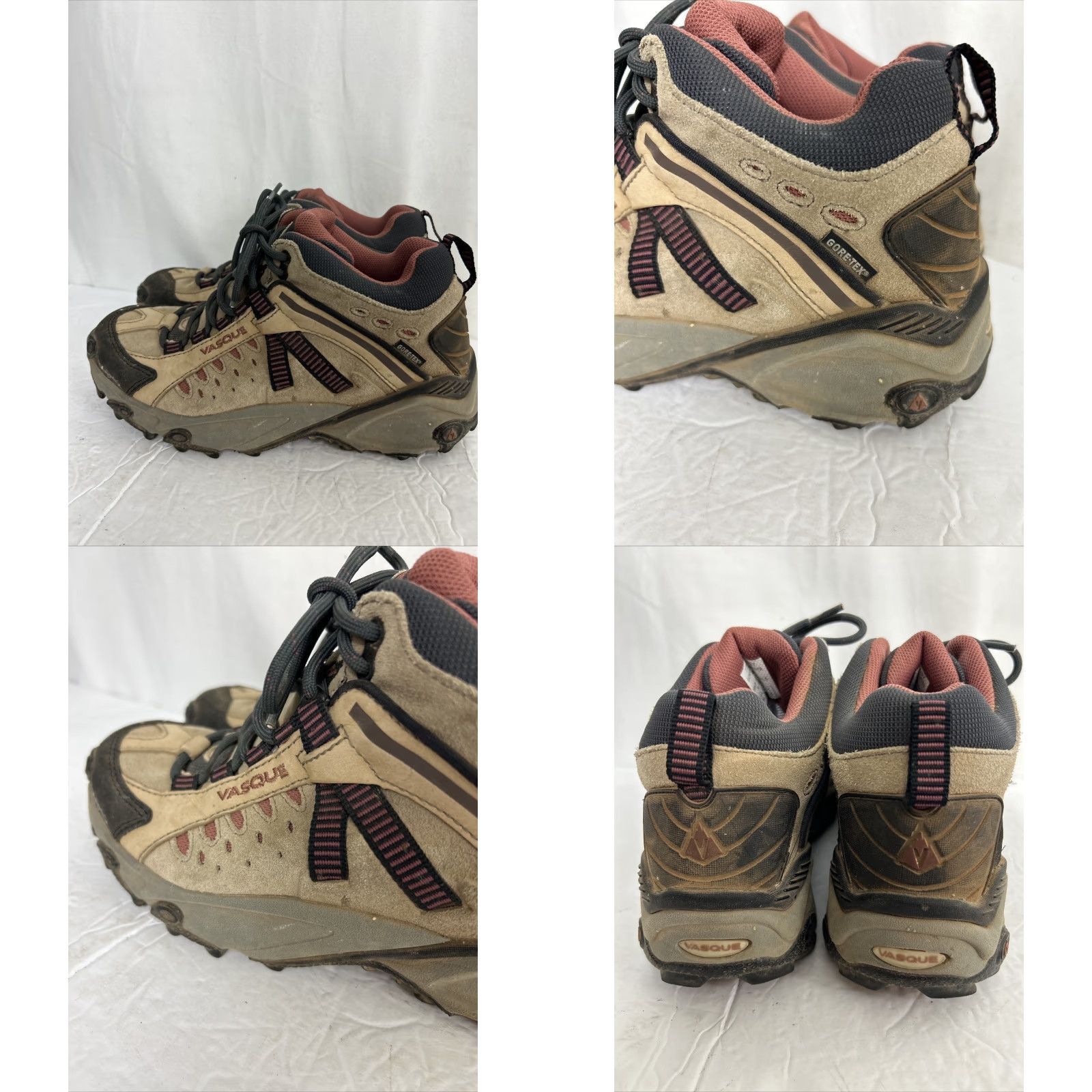 Vasque Vasque Women’s Breeze Boot Hiking Type: Boot Size 8 Tan Black & Brick Red Women Mens? Size US 6 / IT 36 - 8 Thumbnail