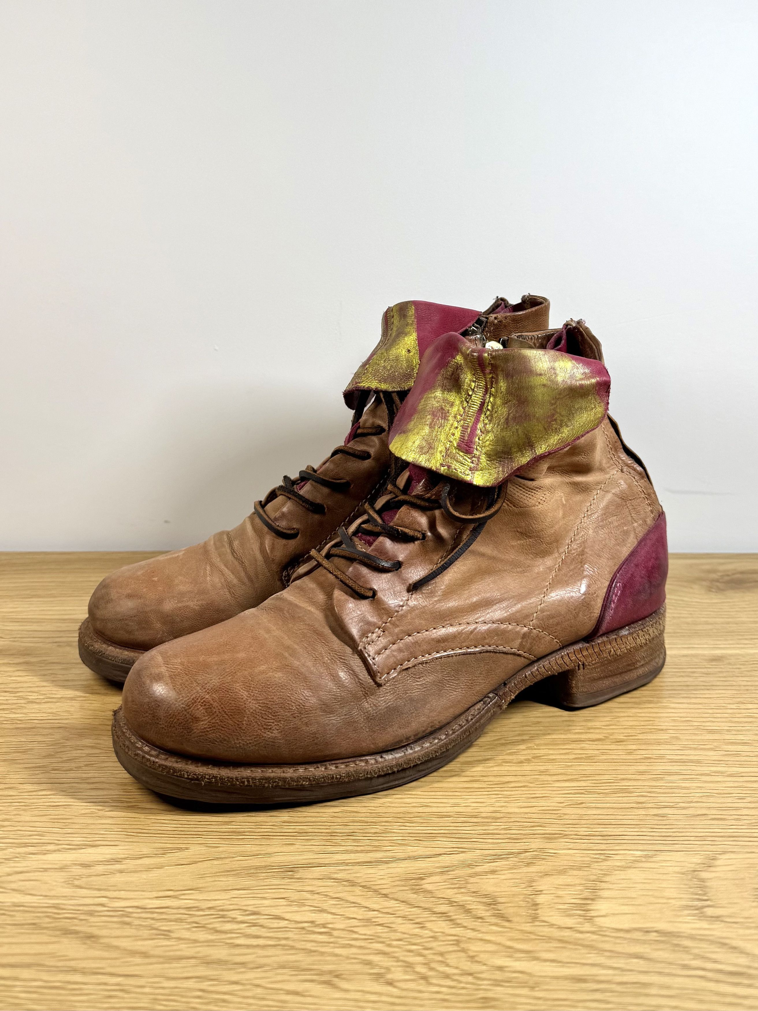 A.S.98 A.S. 98 Combat Boots Brown Leather EU 40 Size US 7 / EU 40 - 3 Thumbnail