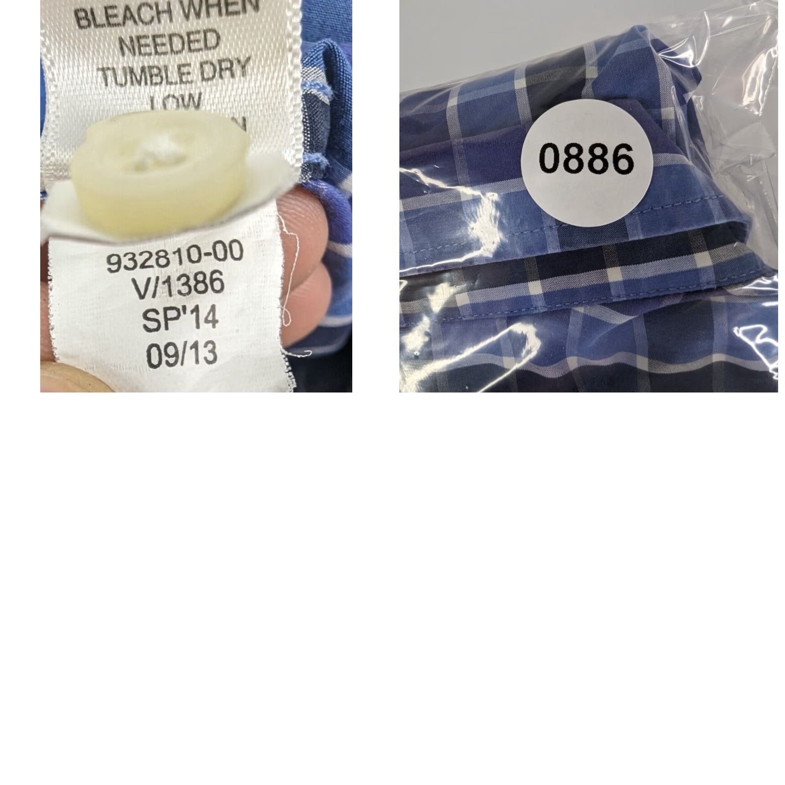 Banana Republic VINTAGE: No Banana Republic Soft Wash Slim Fit Button Shirt Mens XL Blue Plaid (Defect) Button-Up Shirt Mens XL Blue Plaid N/A Size US XL / EU 56 / 4 - 9 Thumbnail