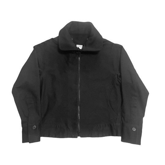 image of Yohji Yamamoto Y’S Jacket With Detachable Wool Collar in Black, Men's (Size Small)