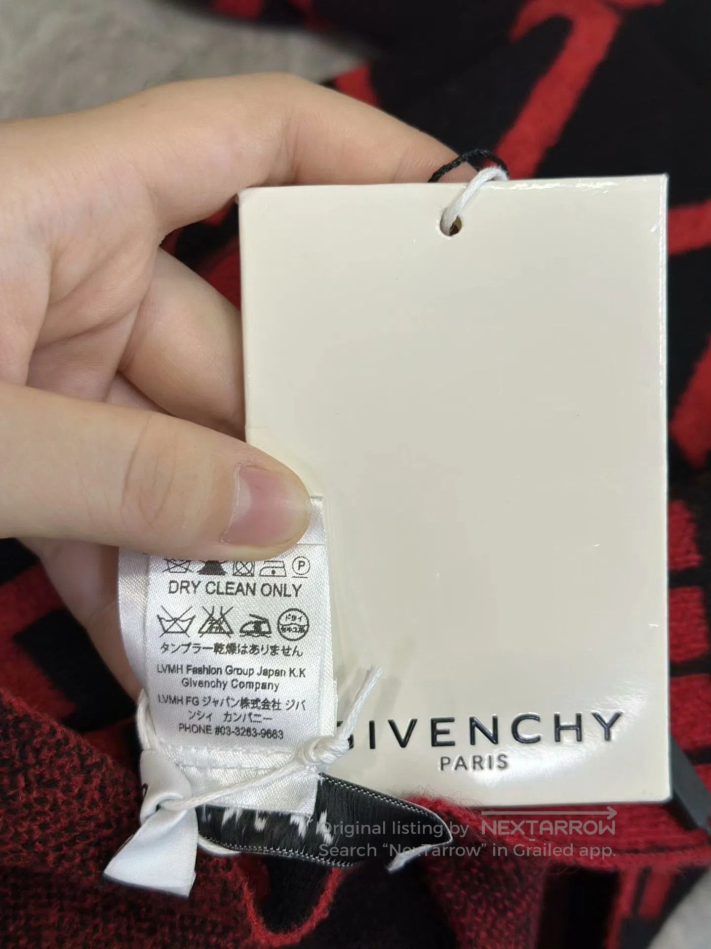 Givenchy GIVENCHY Black Red Casual Printed Scarf. Size ONE SIZE - 6 Thumbnail