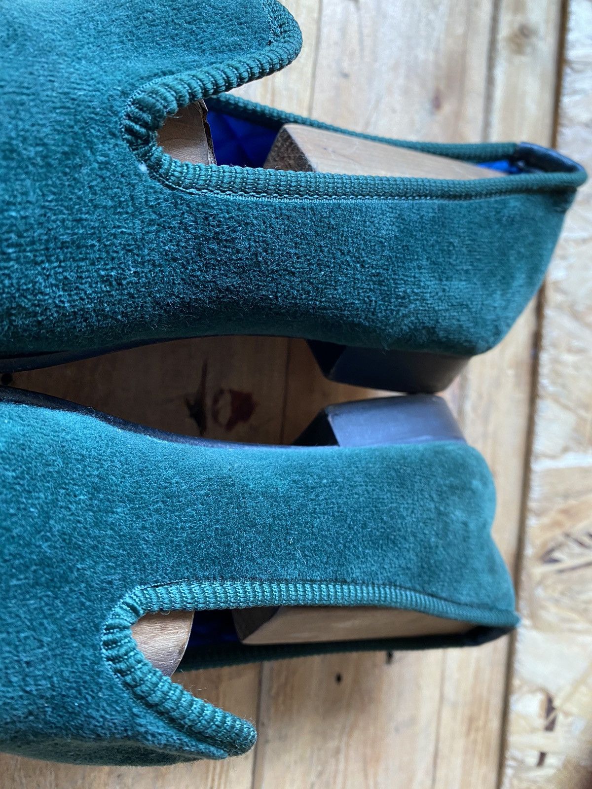 Crockett & Jones Crockett and jones slip slippers green loafer uk sz10.5 Size US 11 / EU 44 - 11 Thumbnail