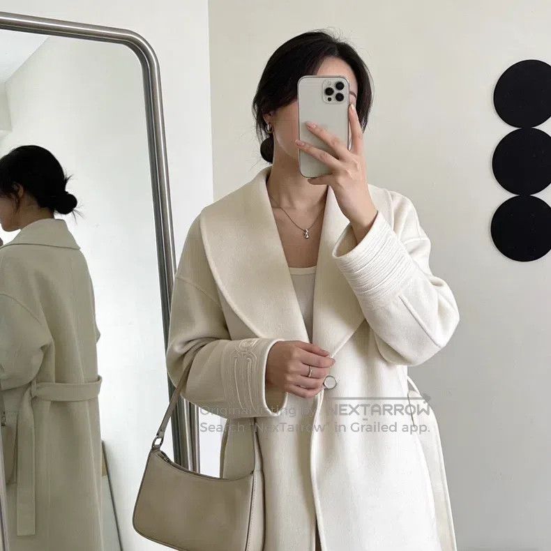 Hermes Hermes Knitted cuff collar overcoat Size XS / US 0-2 / IT 36-38 - 6 Thumbnail