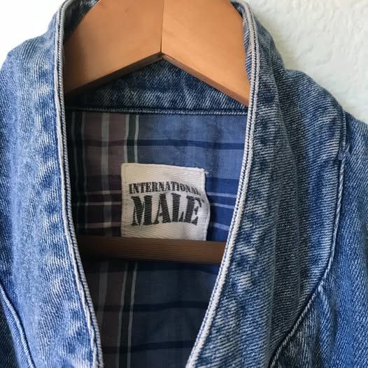 Other Vintage Men's Denim Jacket by International Male Size US L / EU 52-54 / 3 - 2 Thumbnail