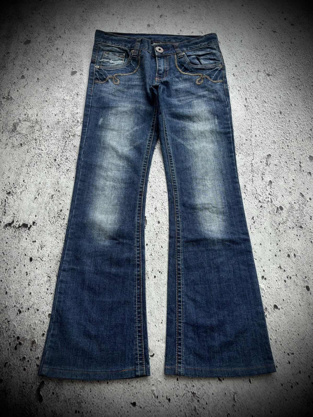 Hysteric Glamour Y2k Flare jeans latooku Tornado Mart style Size US 31 - 2 Thumbnail