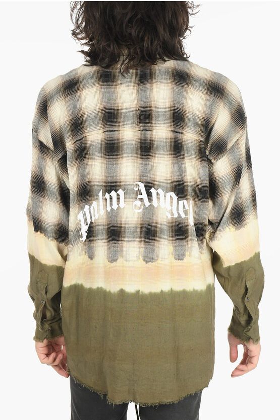 Palm Angels o1y0325 Logo Checked Shirt in Multicolor Size US M / EU 48-50 / 2 - 4 Thumbnail