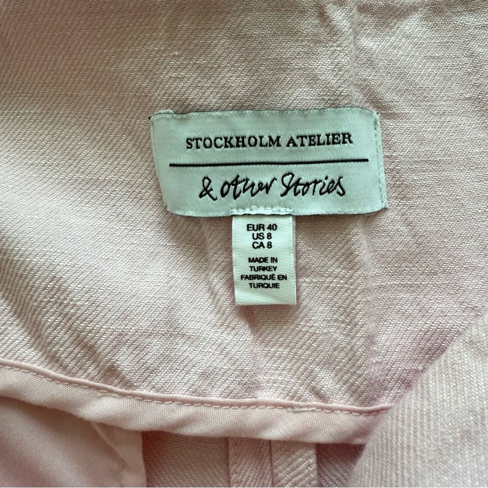 Other Stockholm Atelier & Stories women linen shorts size 8 US Size 30" / US 8 / IT 44 - 4 Thumbnail