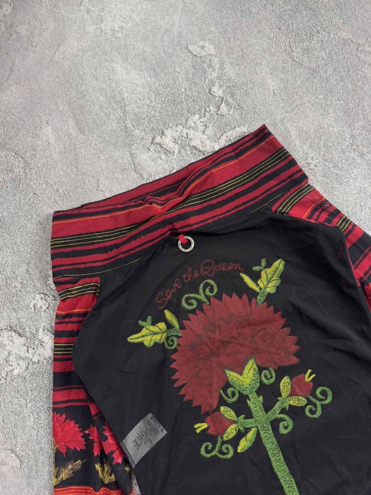 Jean Paul Gaultier NEW Save The Queen XS Maglia mesh blouse shirt top big logo Size XS / US 0-2 / IT 36-38 - 16 Thumbnail