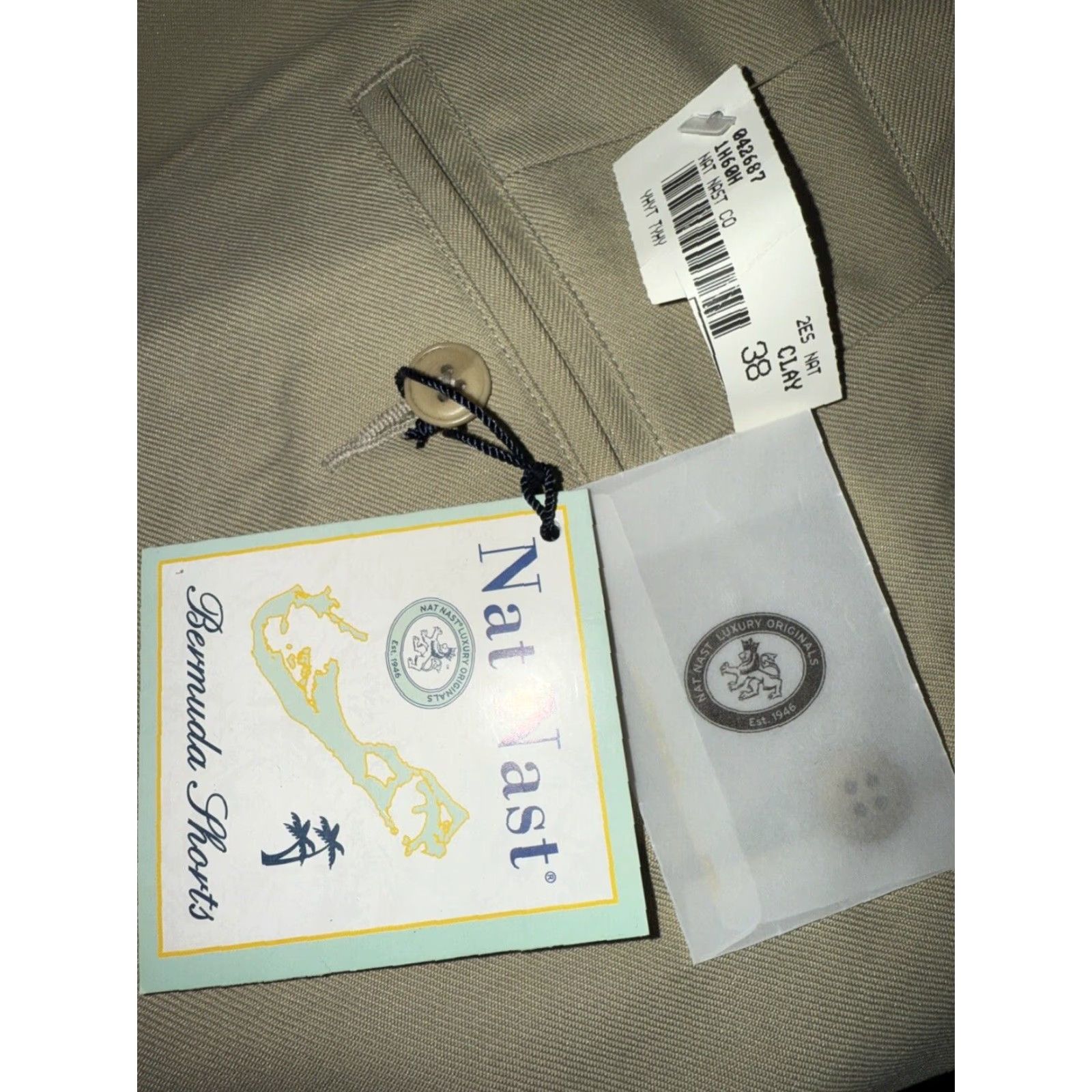 Nat Nast Nat Nast Silk Beige Chino Shorts Mens 38 Regular Size US 38 / EU 54 - 2 Thumbnail