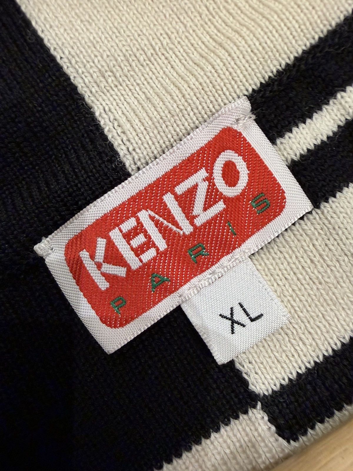 Kenzo Kenzo Striped Knit Polo Shirt Size US XL / EU 56 / 4 - 3 Thumbnail