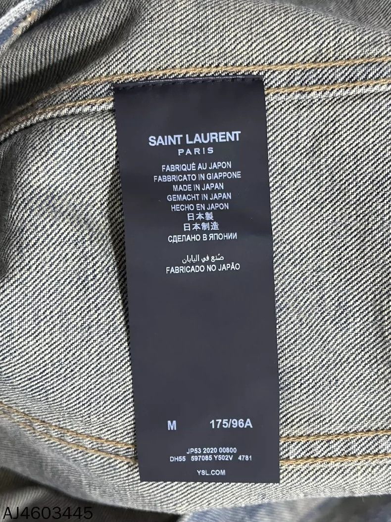 Saint Laurent Paris Saint Laurent Paris Washed denim vintage jacket-2506 Size US S / EU 44-46 / 1 - 7 Thumbnail