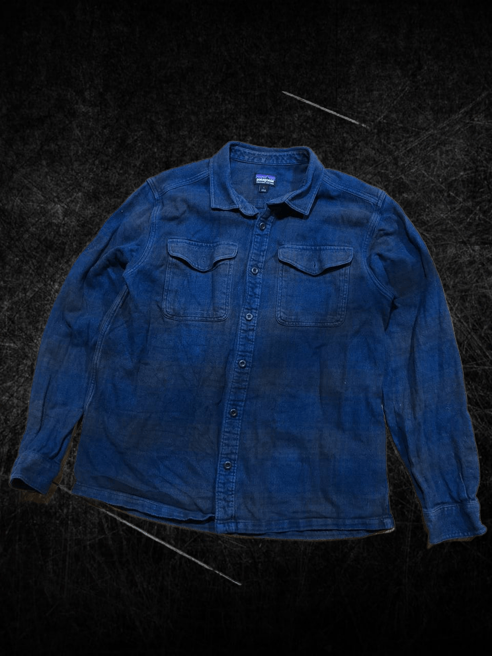 Patagonia Patagonia Flannel Button Down Shirt Organic Cotton Navy Size US L / EU 52-54 / 3 - 1 Thumbnail