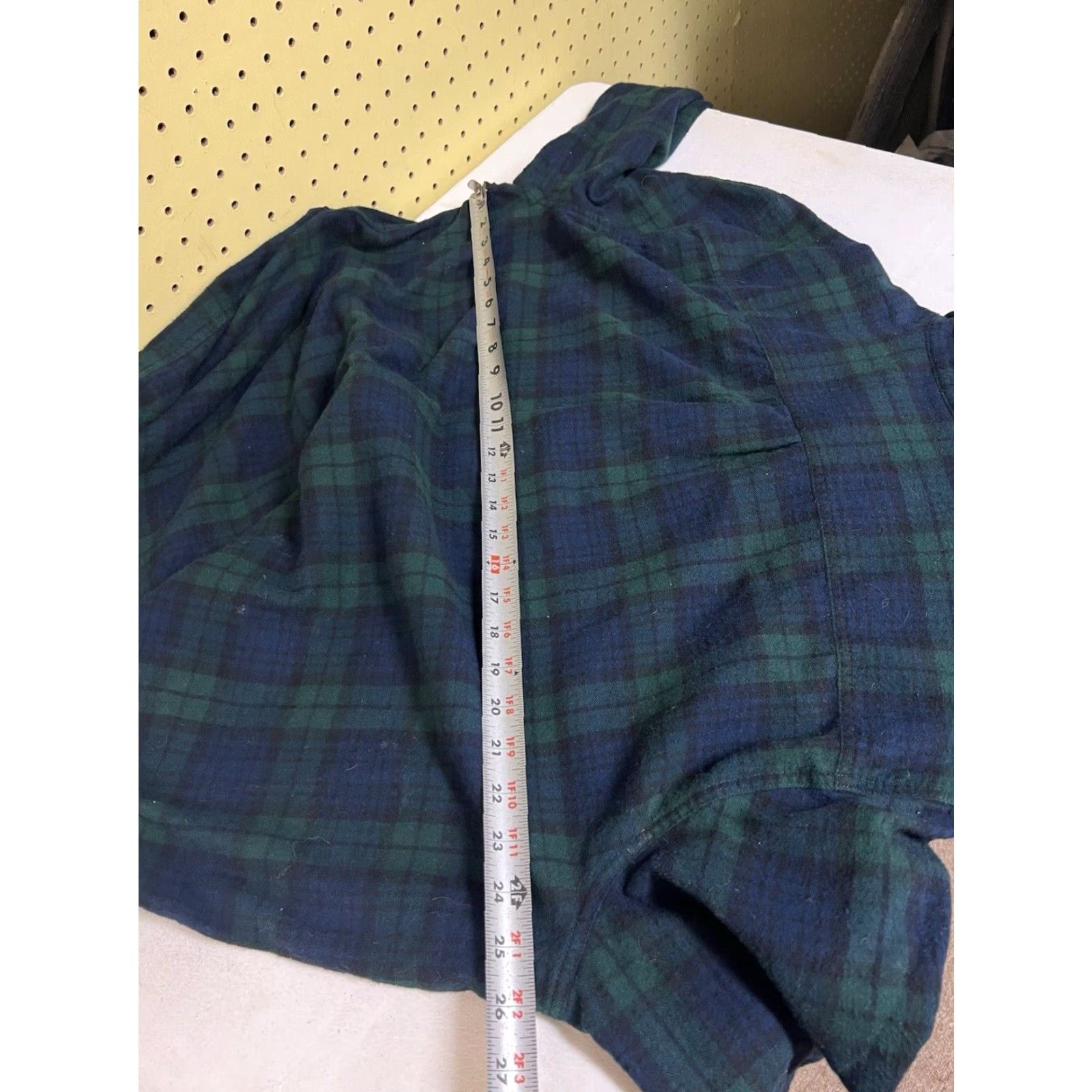 Vintage LL Bean Flannel Shirt Mens XL Black Watch Scotch Plaid Button Down 228061 Size US XL / EU 56 / 4 - 3 Thumbnail
