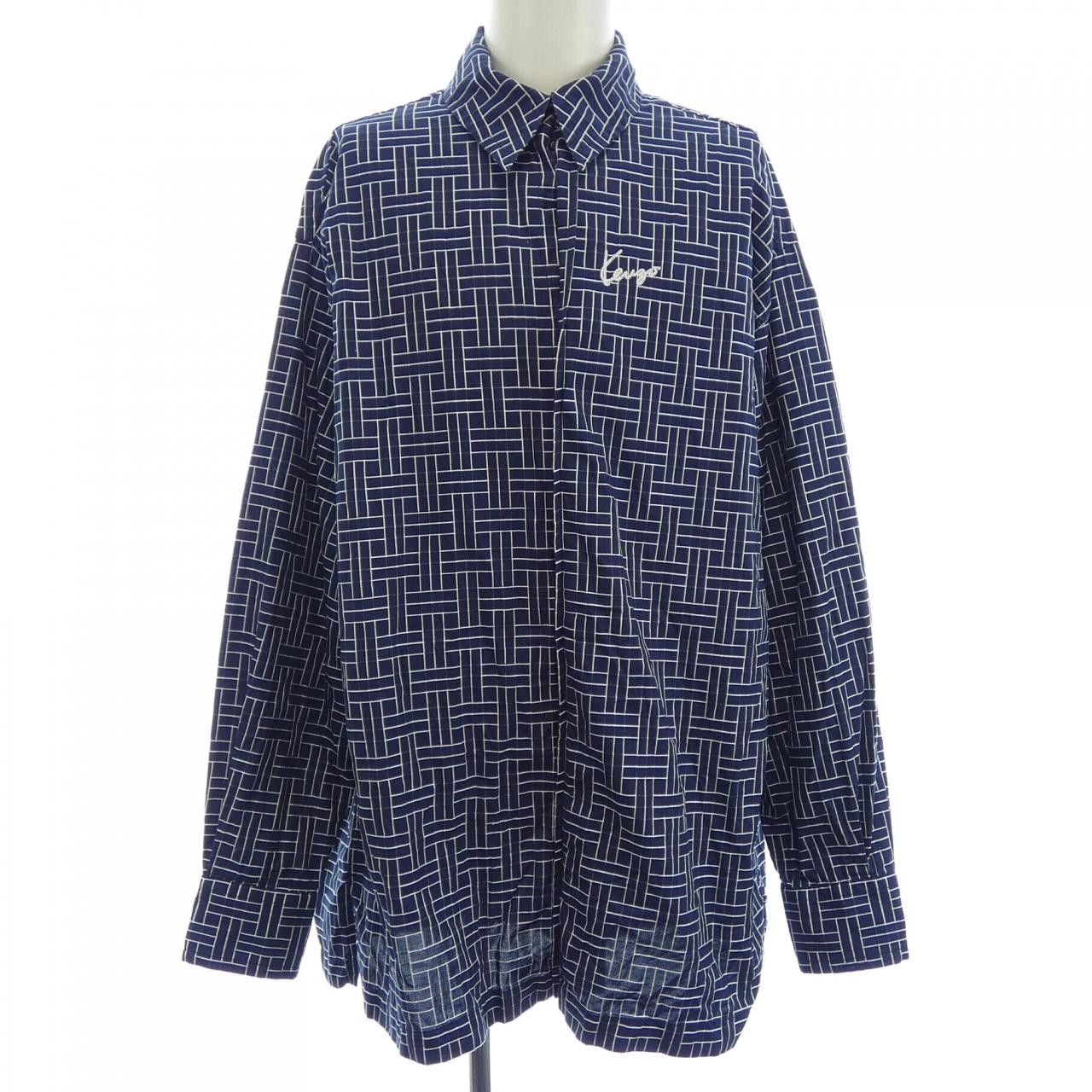 Kenzo Kenzo Kenzo Official Product Name Cotton Shirt Textile Dress Shirt FE65CH5109JD DUTY FREE for USA Size ONE SIZE - 1 Thumbnail