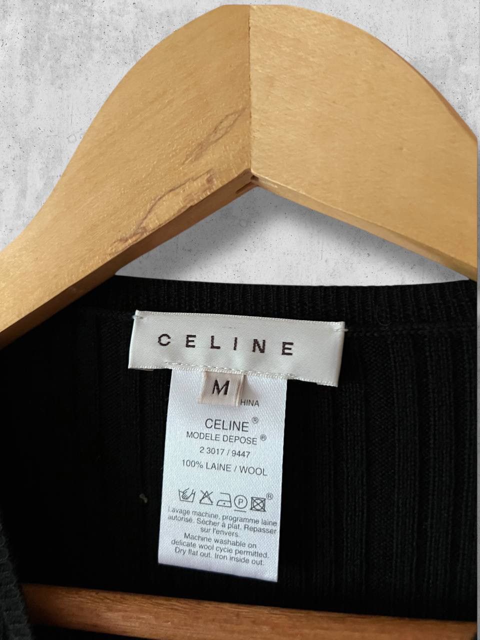 Celine CELINE cable knit sweater long sleeve tee laine wool vintage Size M / US 6-8 / IT 42-44 - 5 Thumbnail