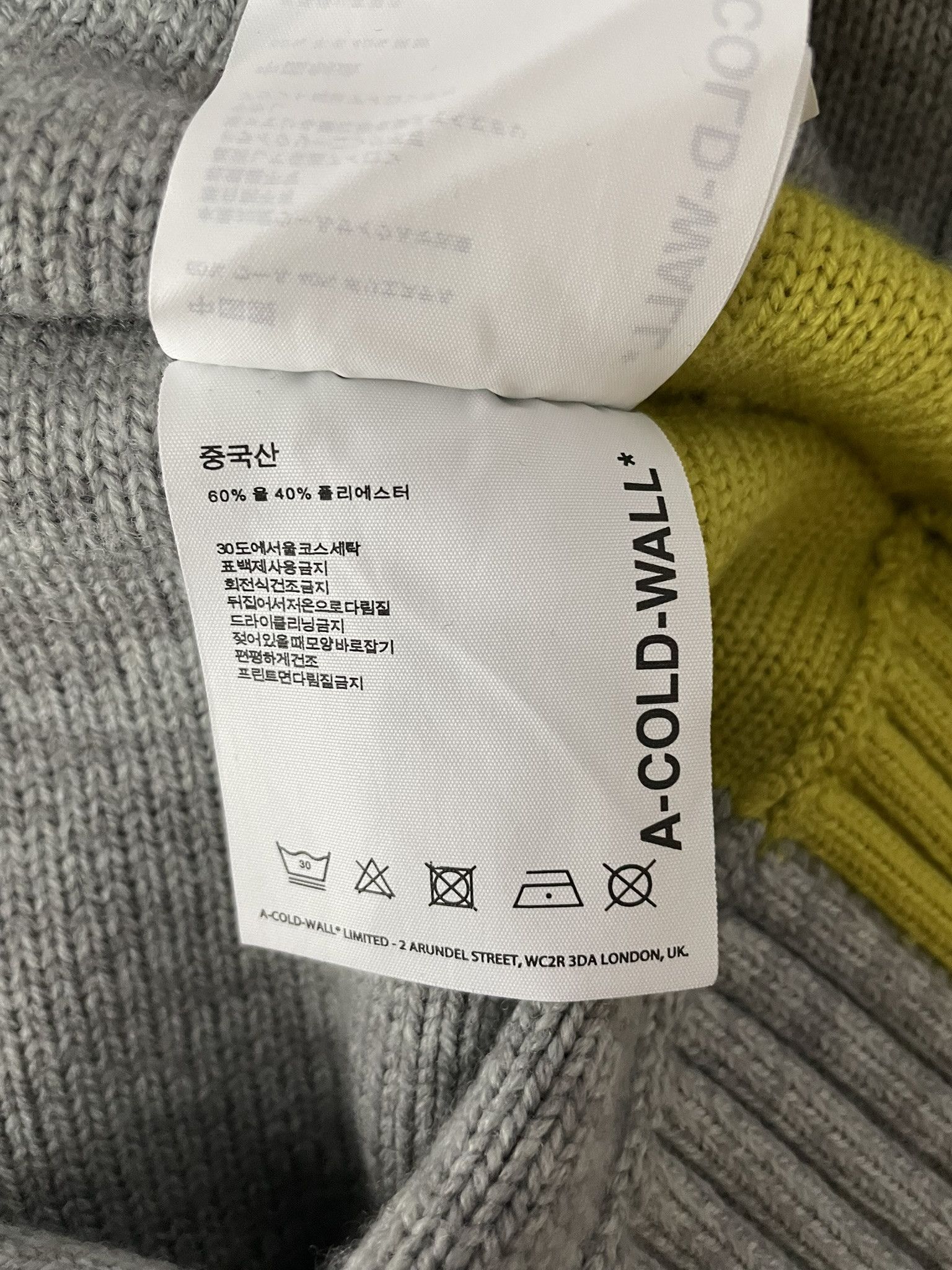 A-COLD-WALL* A Cold Wall Light Grey Framework Crewneck Graphic Sweater Size US M / EU 48-50 / 2 - 10 Thumbnail
