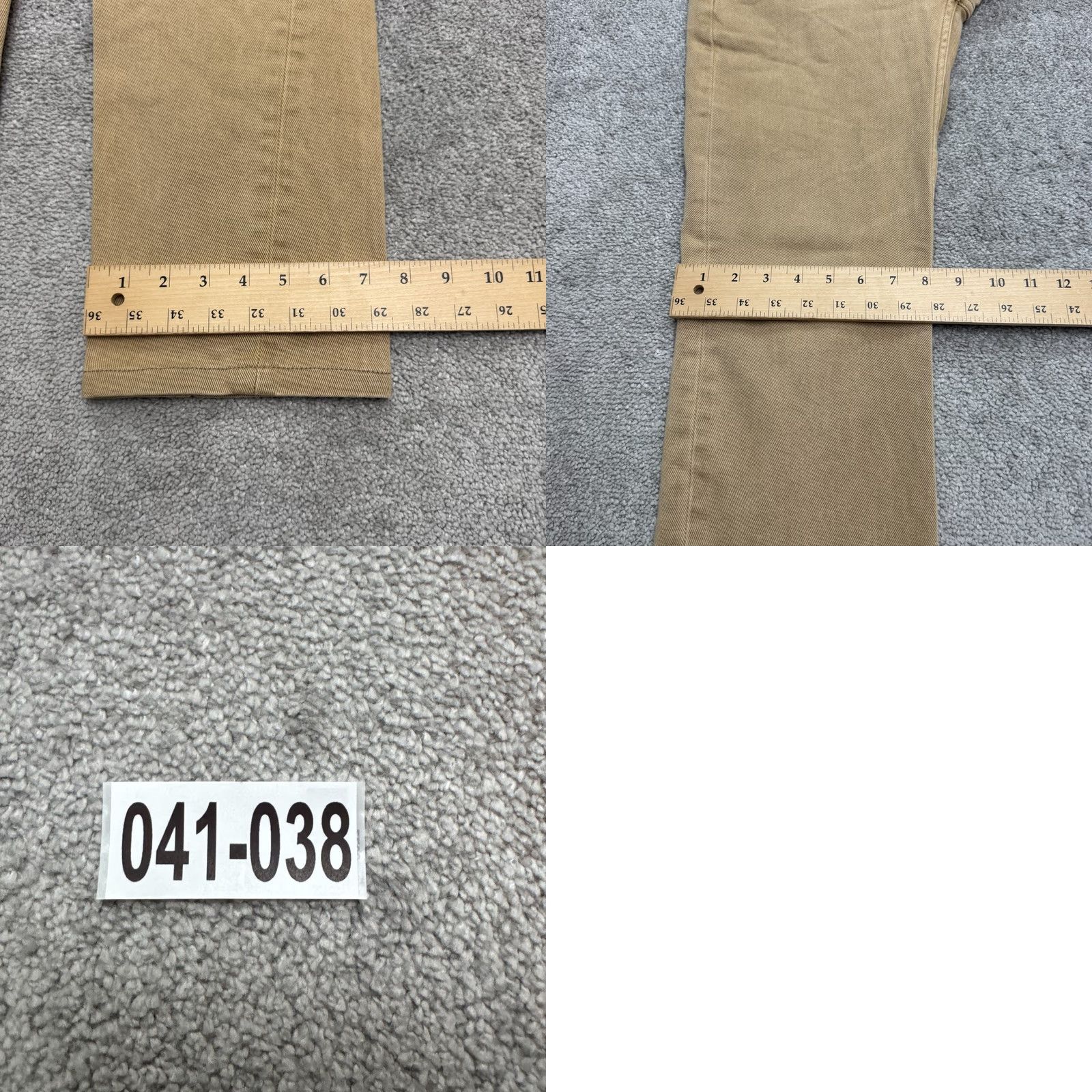 Levi's Levi's 514 Jeans Mens 30x27 Khaki Brown Cotton Denim Straight Regular Comfort Stretch Size US 30 / EU 46 - 11 Thumbnail