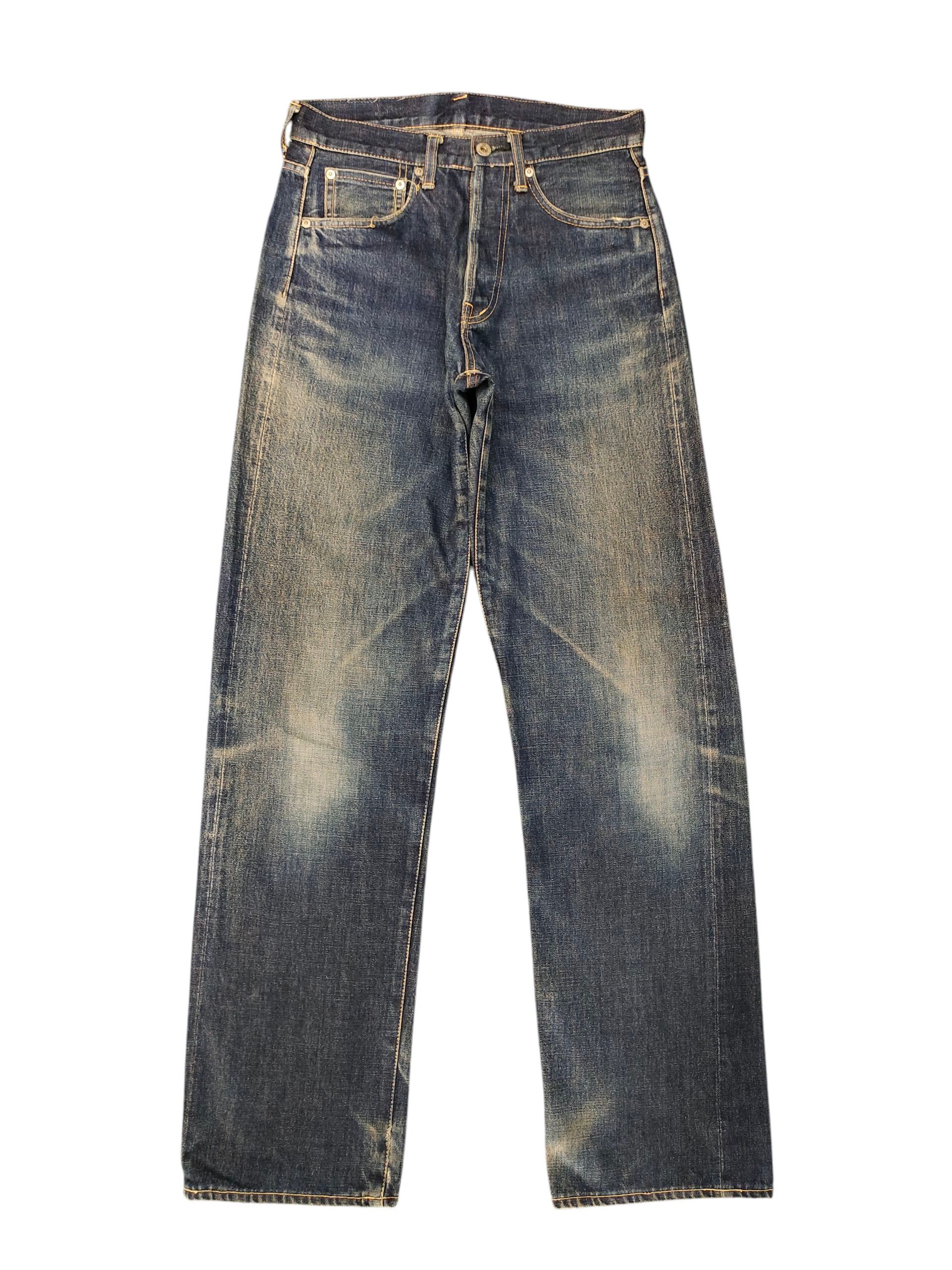 Nigel Cabourn Vintage 90s Nigel Cabourn Selvedge Clawmark Distress Jeans Size US 30 / EU 46 - 1 Thumbnail