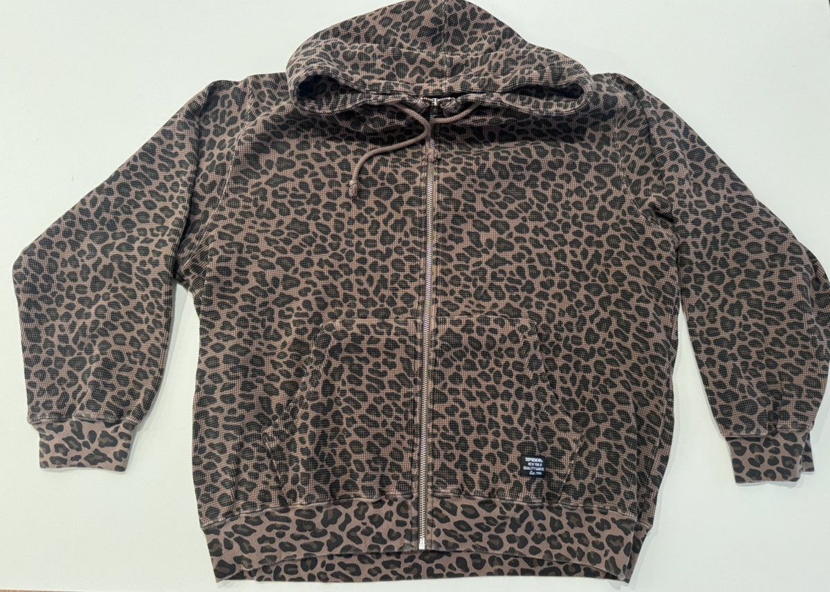 Supreme SS25 SUPREME hooded zip up thermal leopard Size US L / EU 52-54 / 3 - 1 Thumbnail