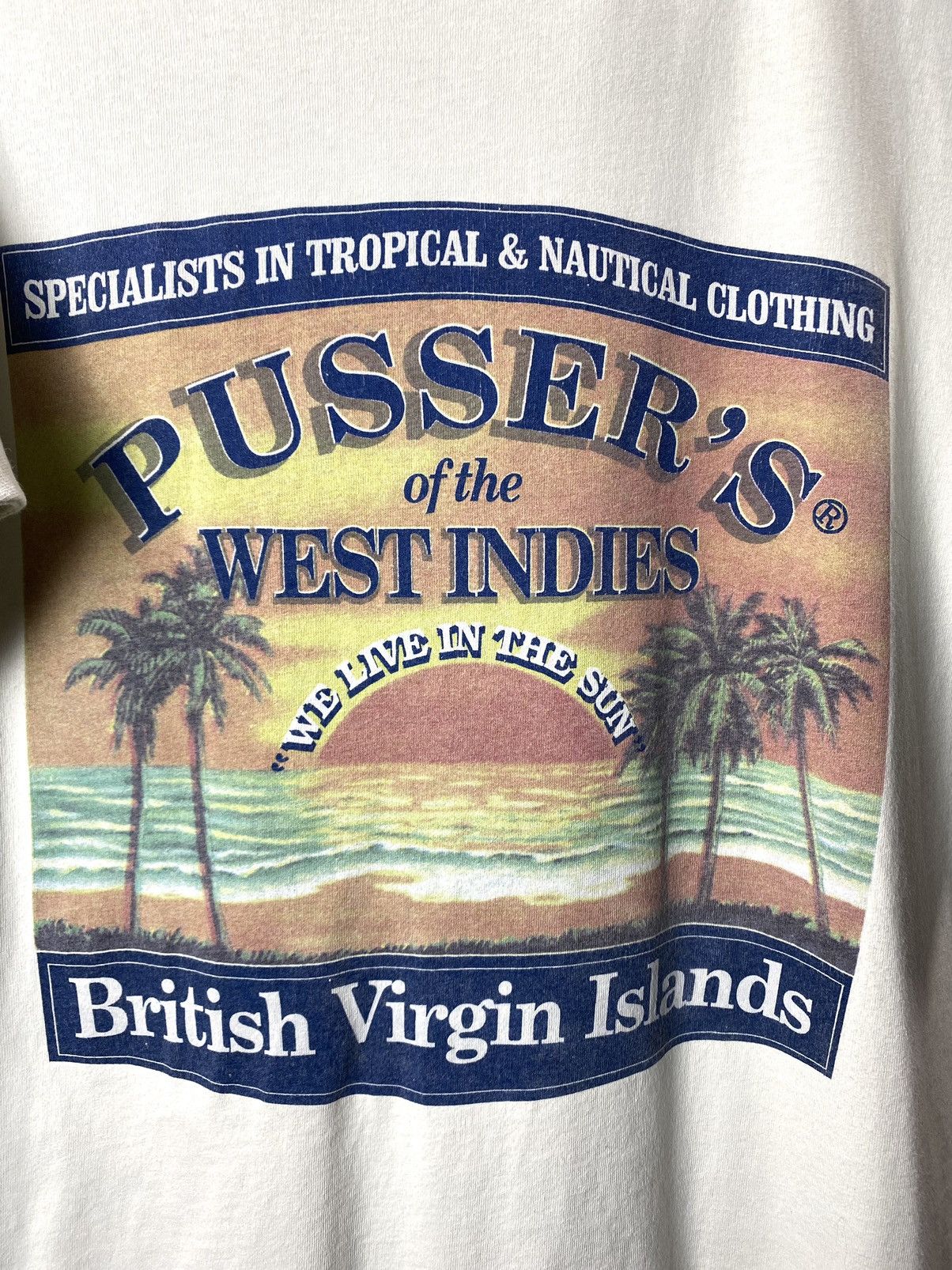 Vintage 1990 Vintage Pussers British Virgin Island T Shirt Cuba Size US M / EU 48-50 / 2 - 2 Thumbnail