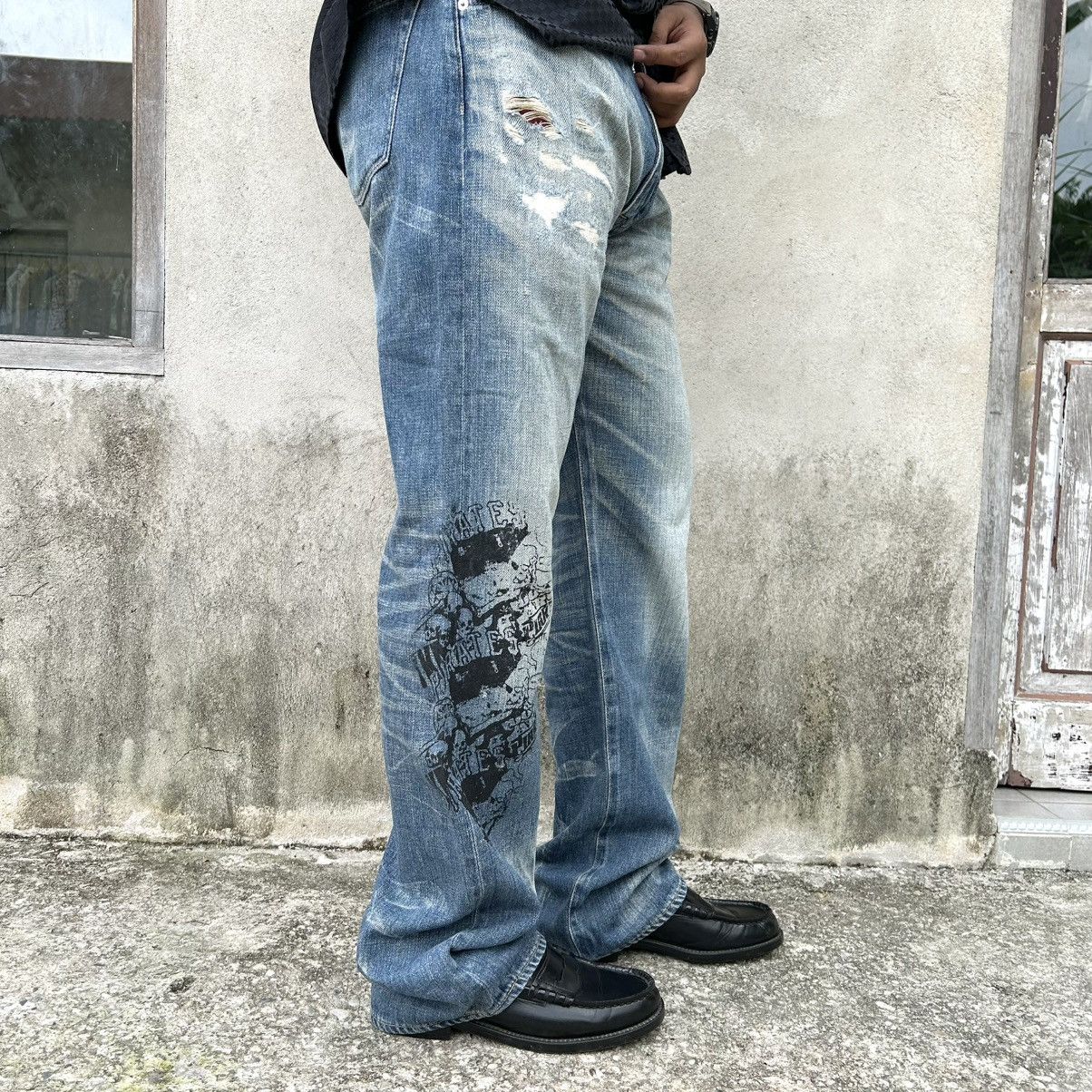 Swagger Swagger Patch Dollar Pirates Distressed Denim Size US 35 - 17 Thumbnail