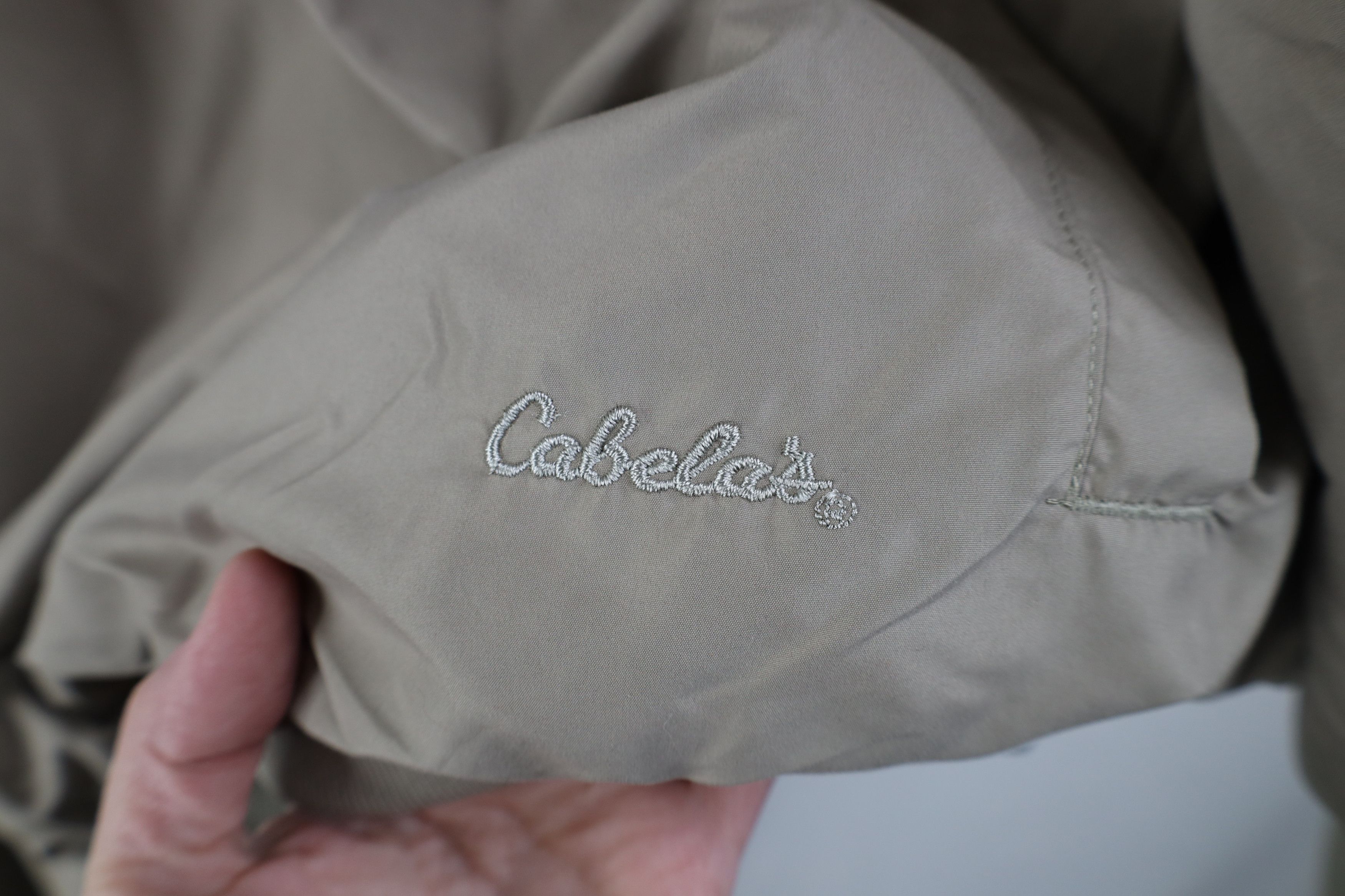 Cabelas Vintage Cabelas Pullover Windbreaker Jacket Beige Khaki Tan Size US L / EU 52-54 / 3 - 4 Thumbnail