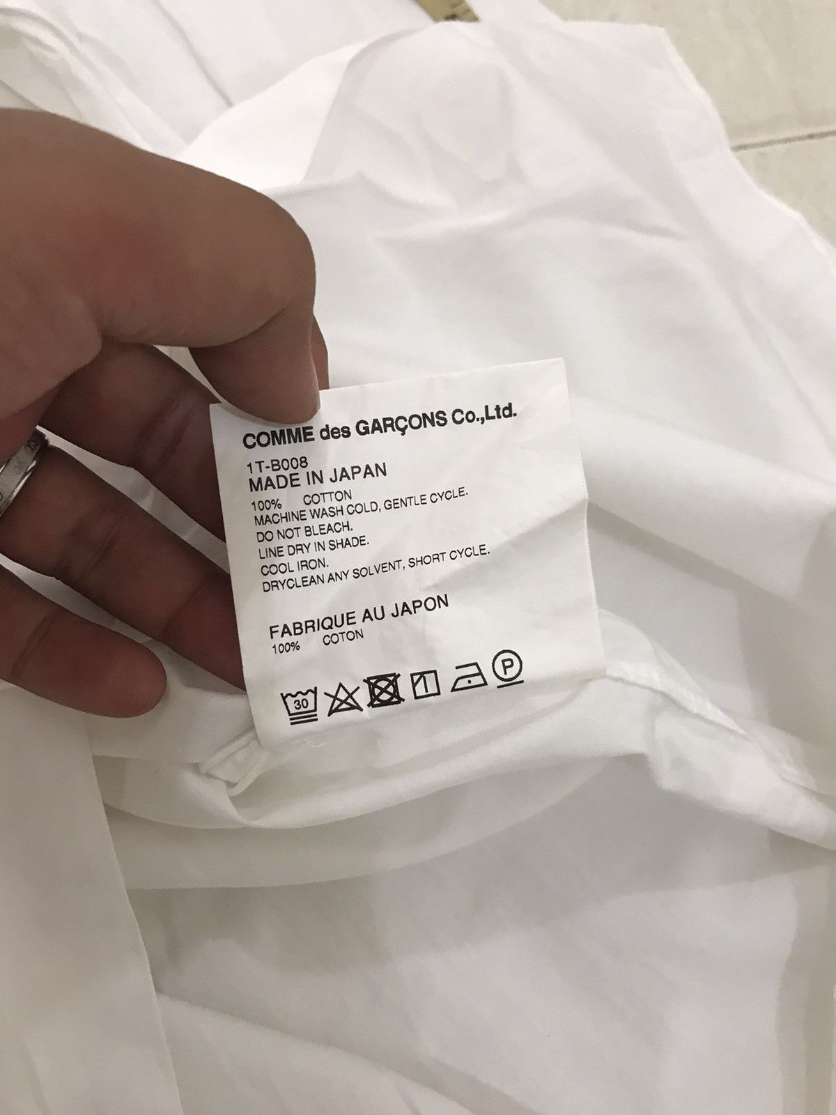 Comme des Garcons Black Comme des garcons Black White Shirt Size US M / EU 48-50 / 2 - 6 Thumbnail
