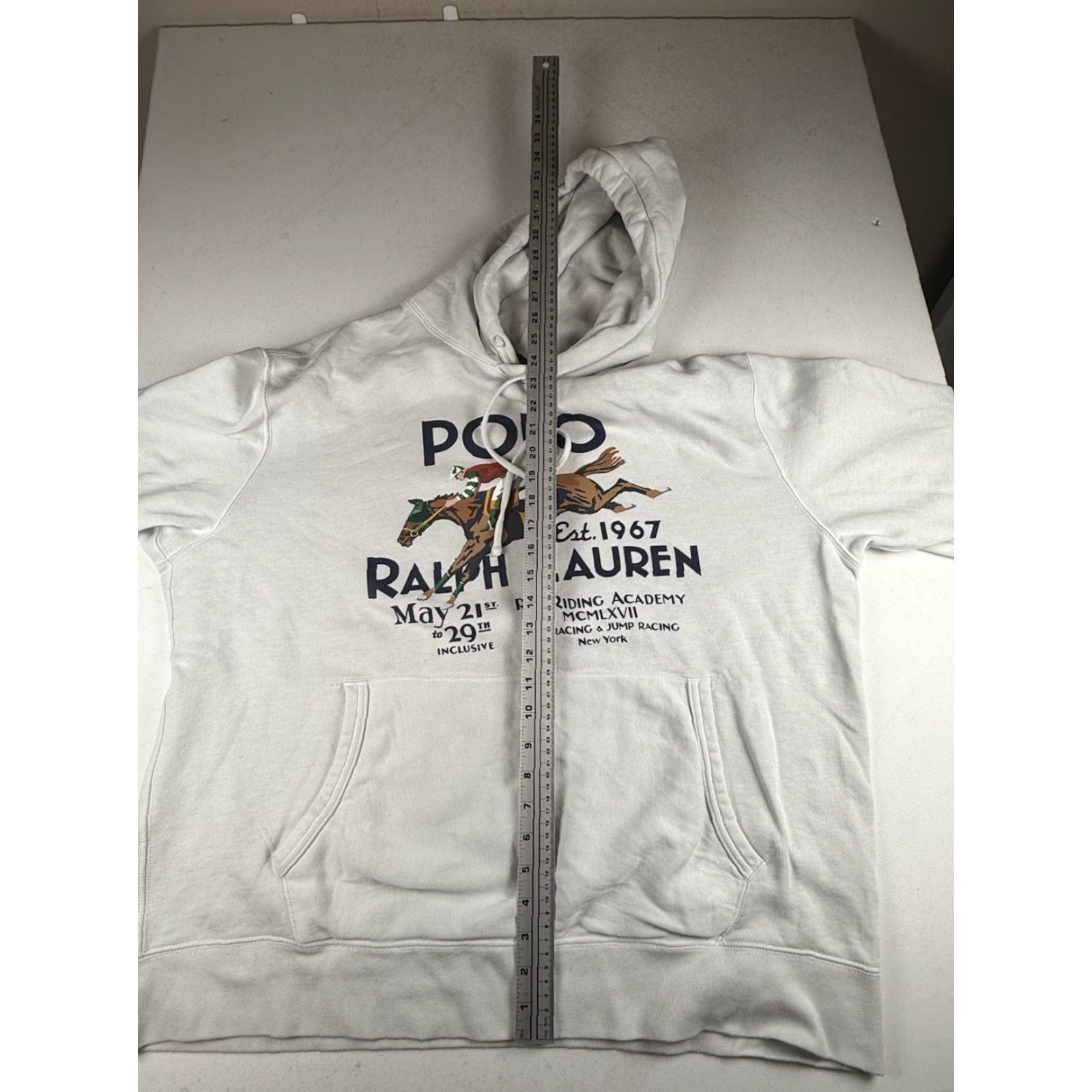 Polo Ralph Lauren Polo Ralph Lauren Mens 1XB White Polo Equestrian Graphic Hoodie Sweatshirt Hoodie Graphic Print Logo Sweatshirt Mens Big & Tall 1XB White Size US XL / EU 56 / 4 - 5 Thumbnail