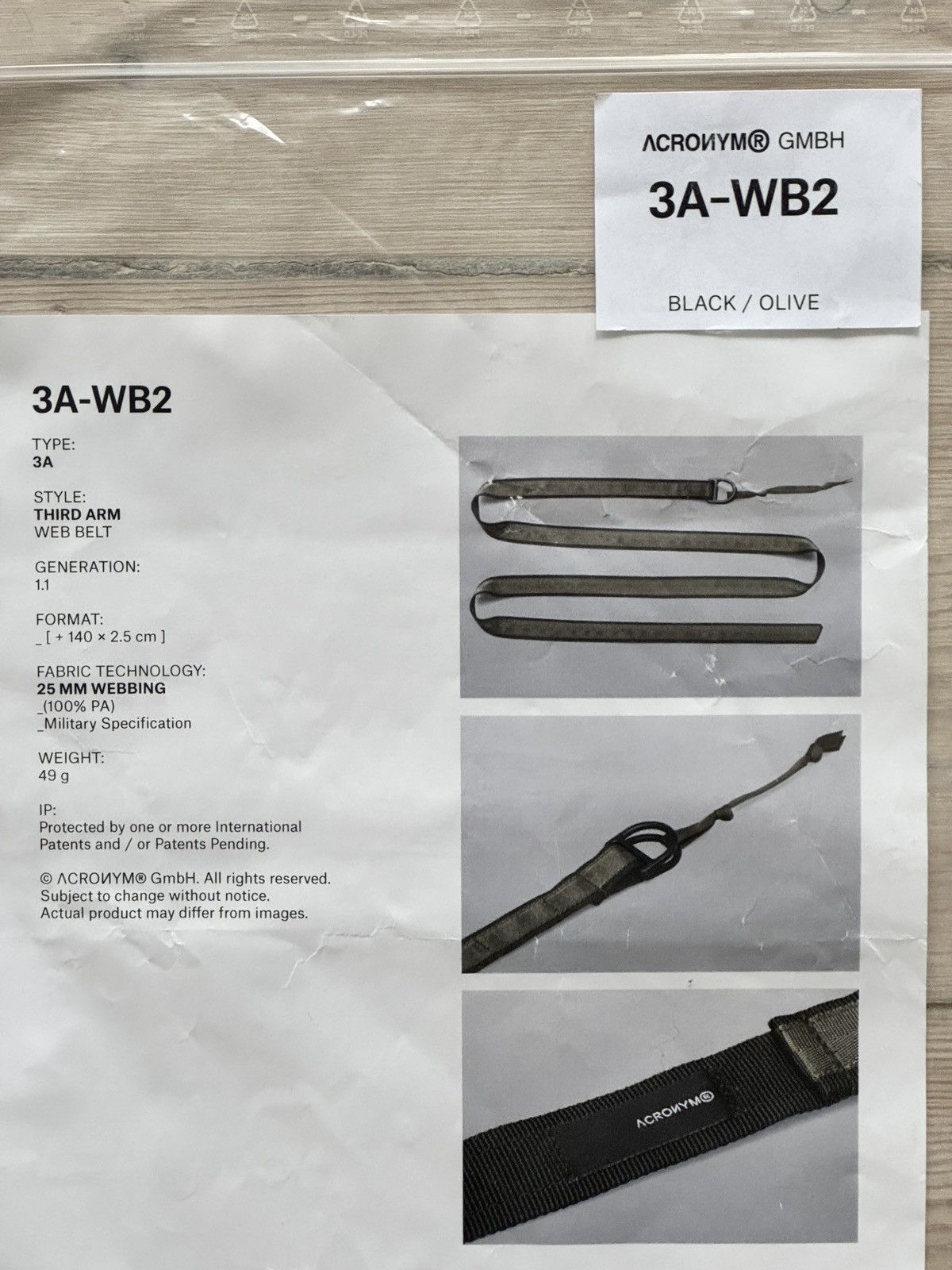 Acronym ACROИYM® 3A-WB2 Belt | Grailed