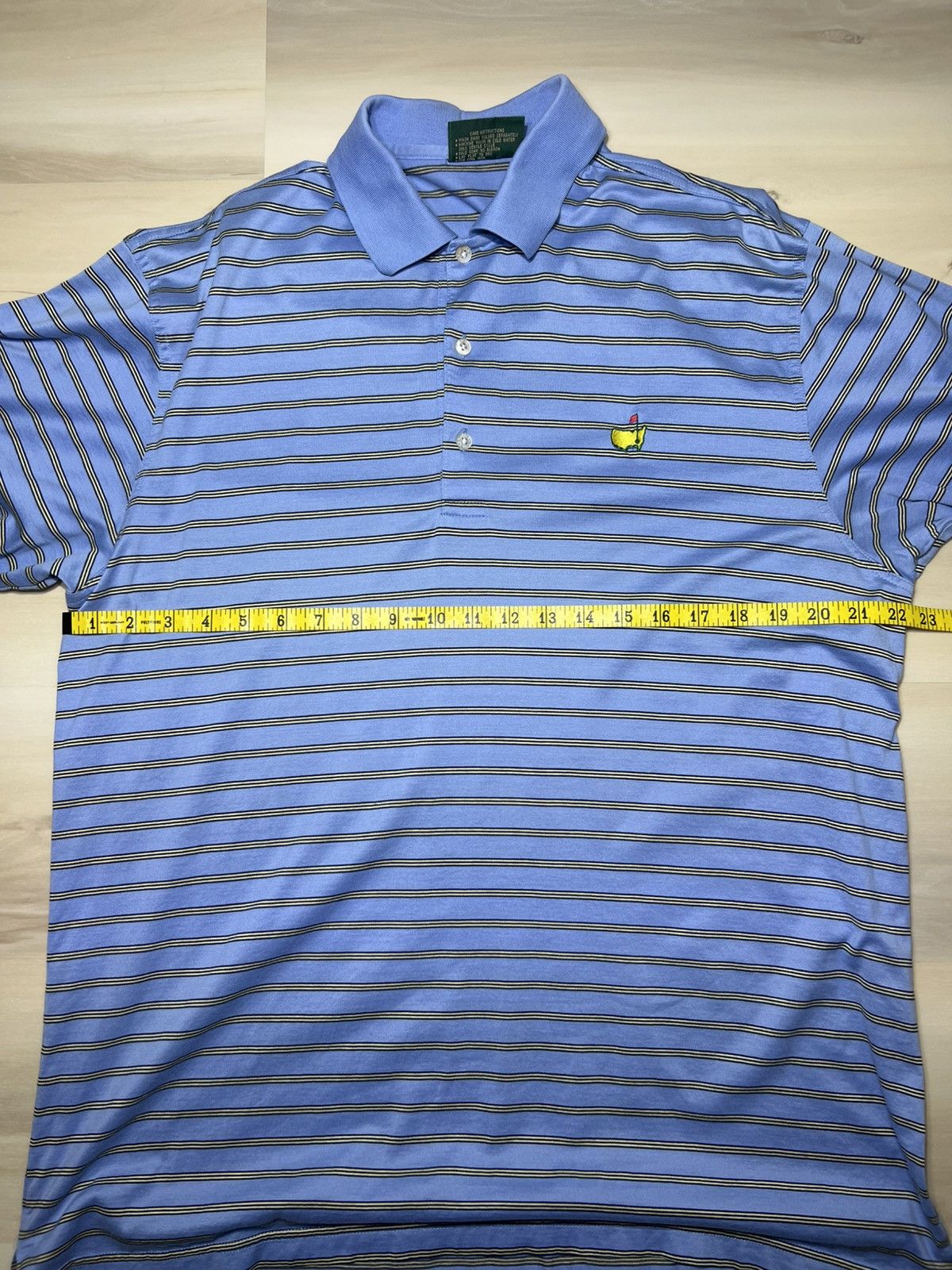 The Masters Amen Corner Masters Polo Golf Blue Striped Augusta National Size US L / EU 52-54 / 3 - 5 Thumbnail