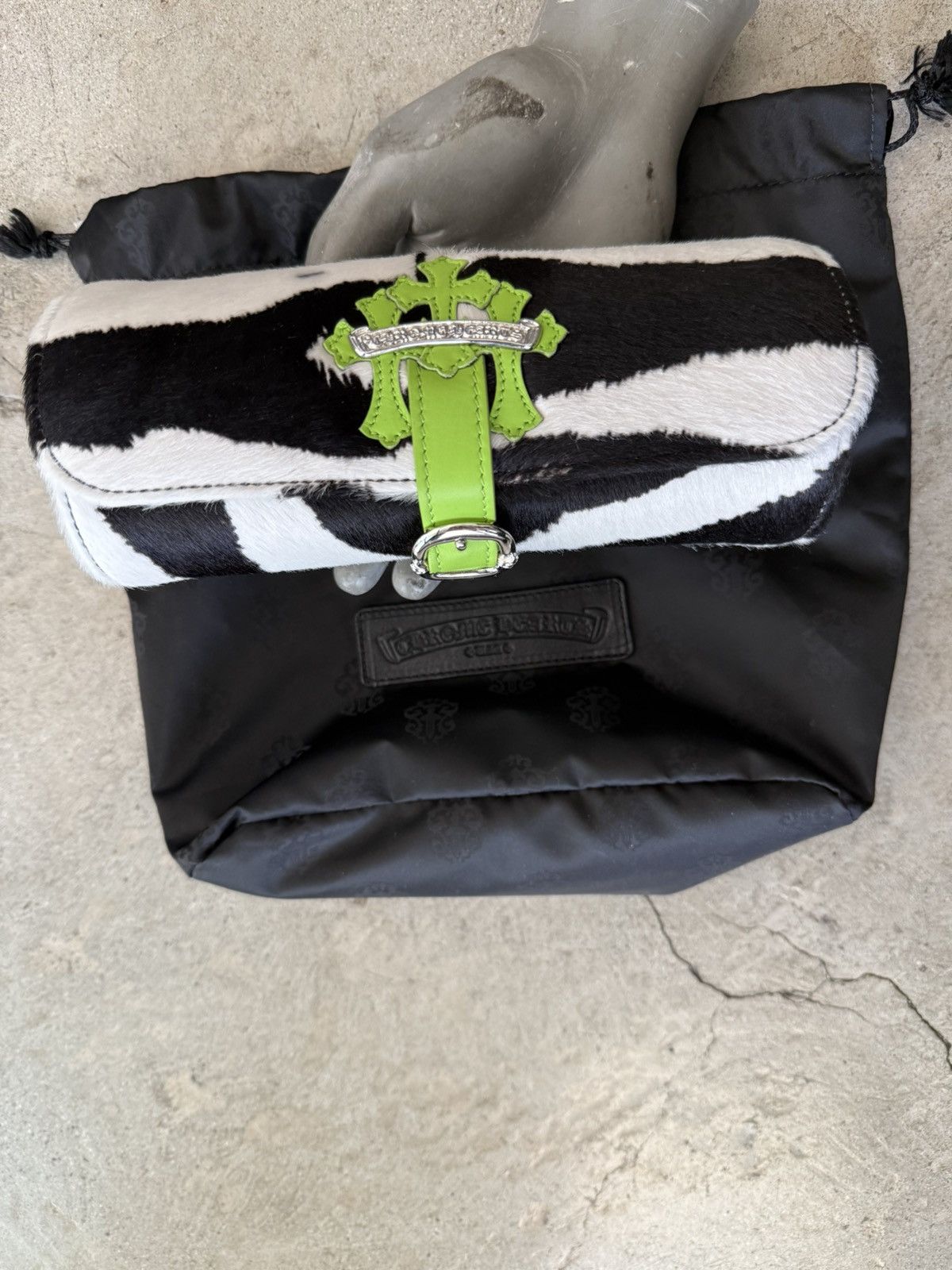 Chrome Hearts CHROME HEARTS TRIPLE CROSS PATCH ZEBRA WATCH ROLL BOX CASE Size ONE SIZE - 1 Thumbnail