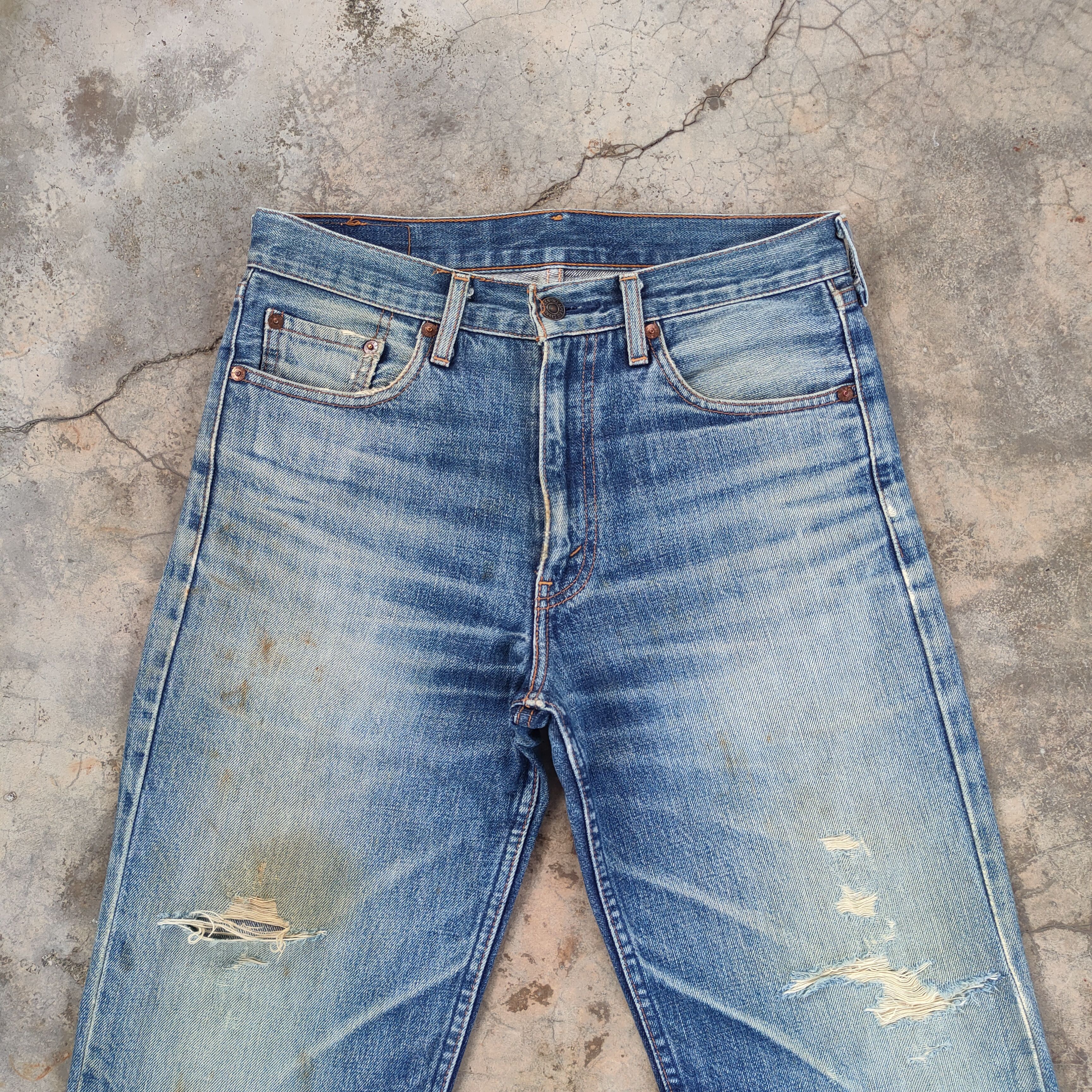 Levi's Vintage Clothing W30 VINTAGE LEVI'S 508 FADED DISTRESSED JEAN DENIM PANTS Size US 30 / EU 46 - 3 Thumbnail