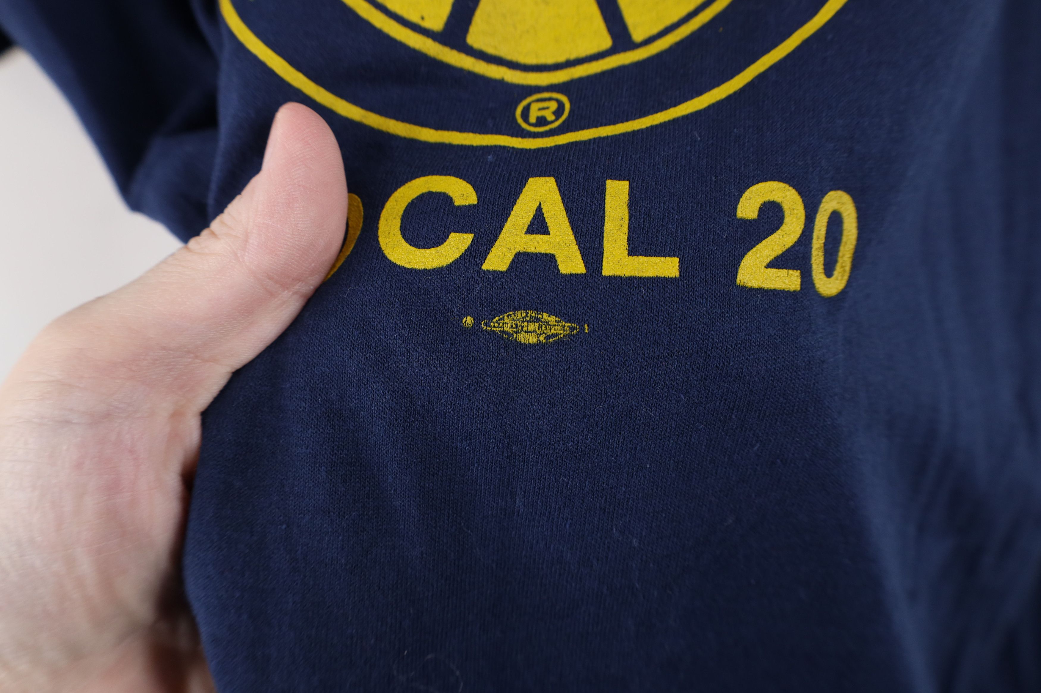 Vintage Vintage 80s Union Local 20 Short Sleeve T-Shirt Blue USA Size US XL / EU 56 / 4 - 5 Thumbnail