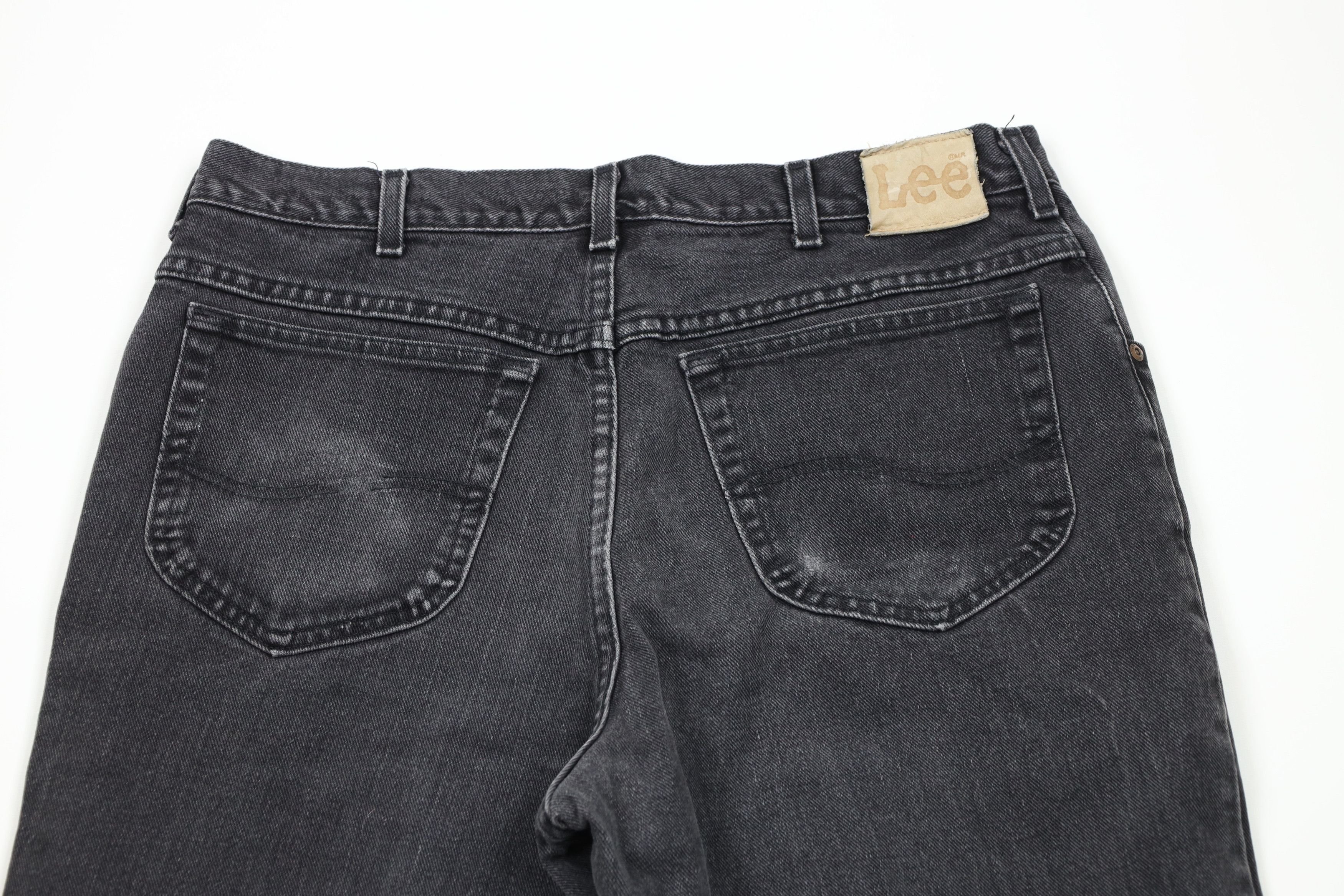 Lee × Vintage Vintage 90s Lee Straight Leg Denim Jeans Black Cotton Size US 34 / EU 50 - 11 Thumbnail