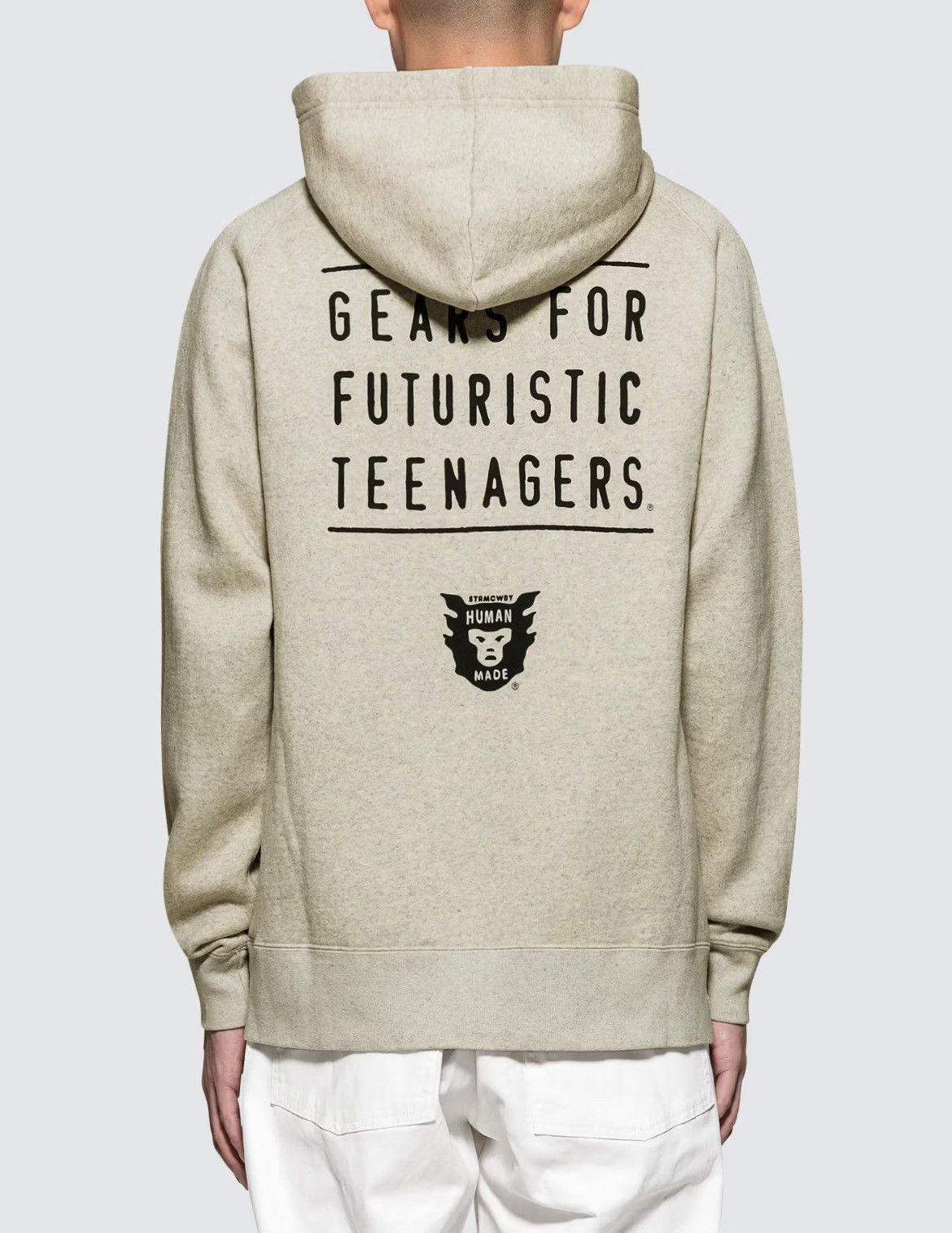 Human Made × Nigo × Vintage 2018 HM GOLD ZiP UP HOODiE SWEATSHiRT OATMEAL HEATHER GREY Size US L / EU 52-54 / 3 - 21 Thumbnail