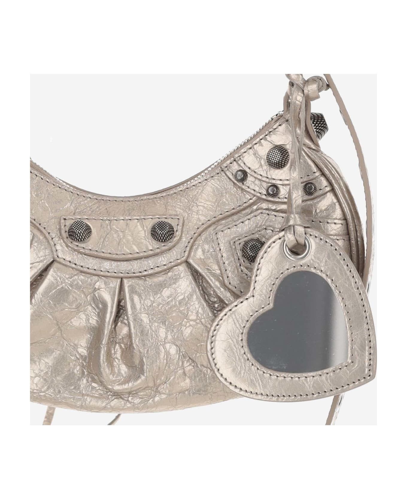 Balenciaga o1mt1gz0125 Size: OS / Le Cagole Xs Shoulder Bag Metallized Size ONE SIZE - 4 Thumbnail