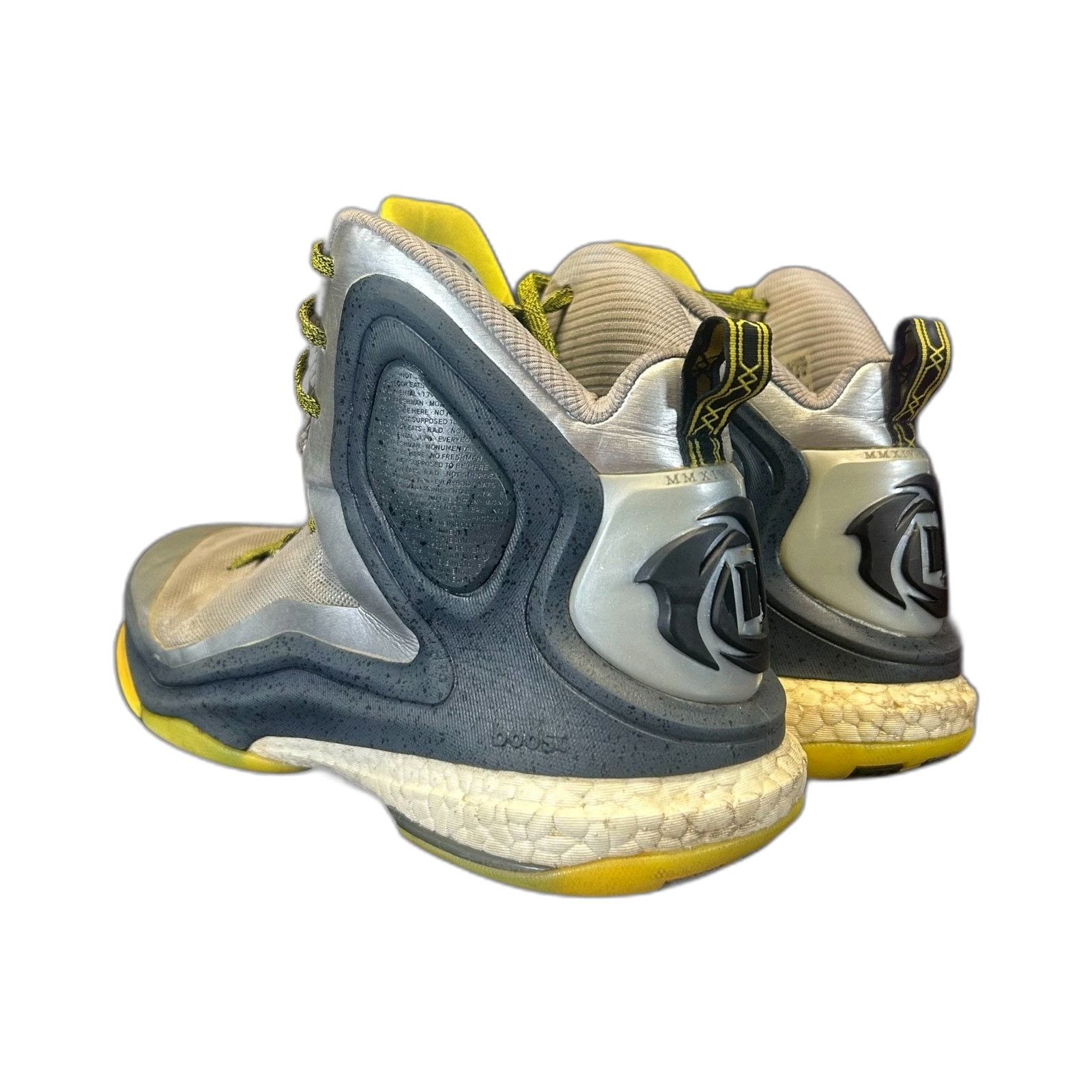 Adidas Adidas Derrick Rose 5 Boost Basketball Shoes C76491 Silver/Y Size US 12 / EU 45 - 7 Thumbnail