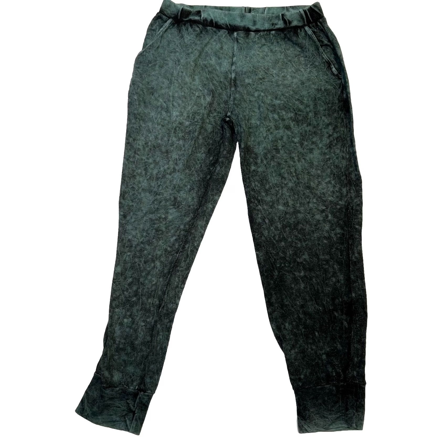 Vintage VINTAGE? No — T-Party Mineral Wash Pants Joggers Womens Large Green Yoga Sweatpants Size 36" / US 14 / IT 50 - 2 Thumbnail