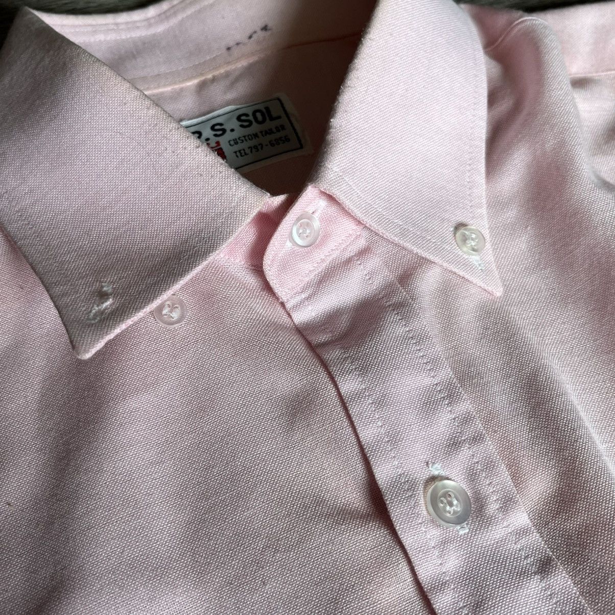 Vintage Vintage 1980s Tailor Light Pink Short Sleeve Button Up Shirt Size US L / EU 52-54 / 3 - 3 Thumbnail