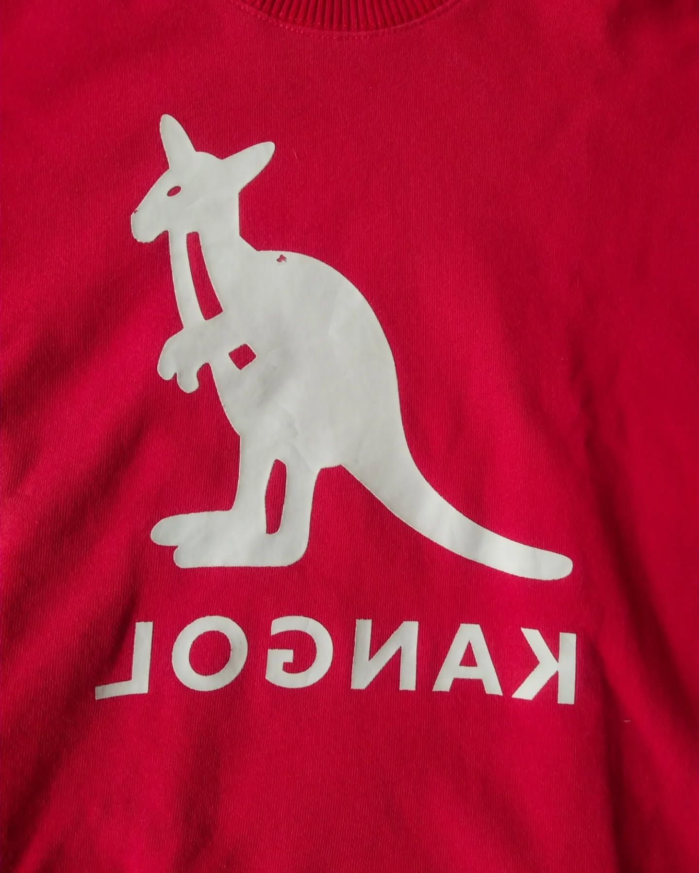 Kangol × MOUSSY Moussy Studio Wear x Kangol Red Reversed Big Logo Crewneck Size L / US 10 / IT 46 - 3 Thumbnail