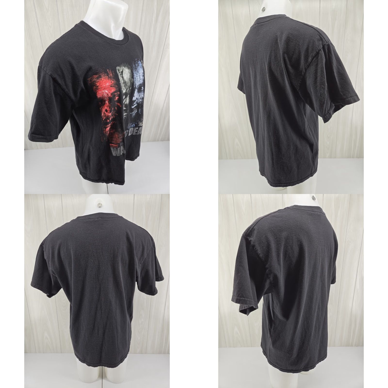 Vintage VINTAGE DISTRESSED Y2k The Walking Dead Zombies Graphic T Shirt Black Mens XL Size US XL / EU 56 / 4 - 8 Thumbnail