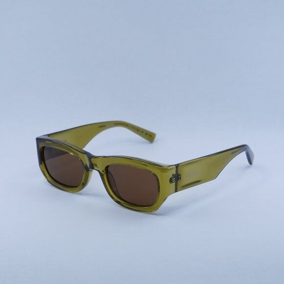 Saint Laurent Paris 🕶️ New Saint Laurent SL713 004 Sunglasses - Green Frame Size ONE SIZE - 3 Thumbnail