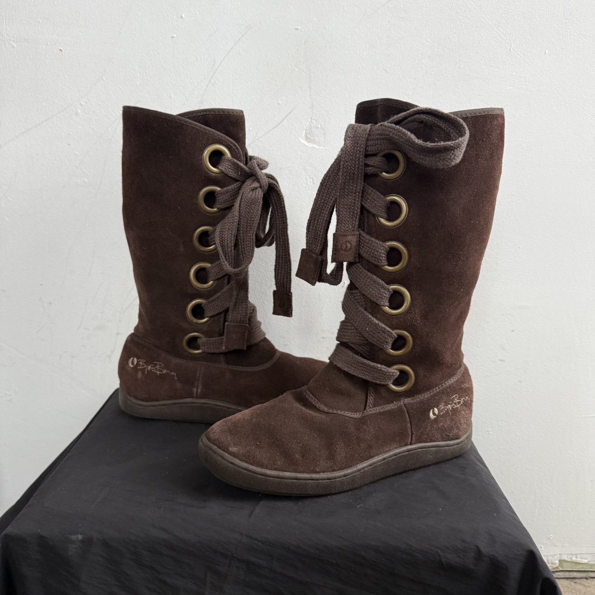 Japanese Brand Vintage Bjorn Borg Suede Brown Lace Up Boots Size US 9 / IT 39 - 3 Thumbnail