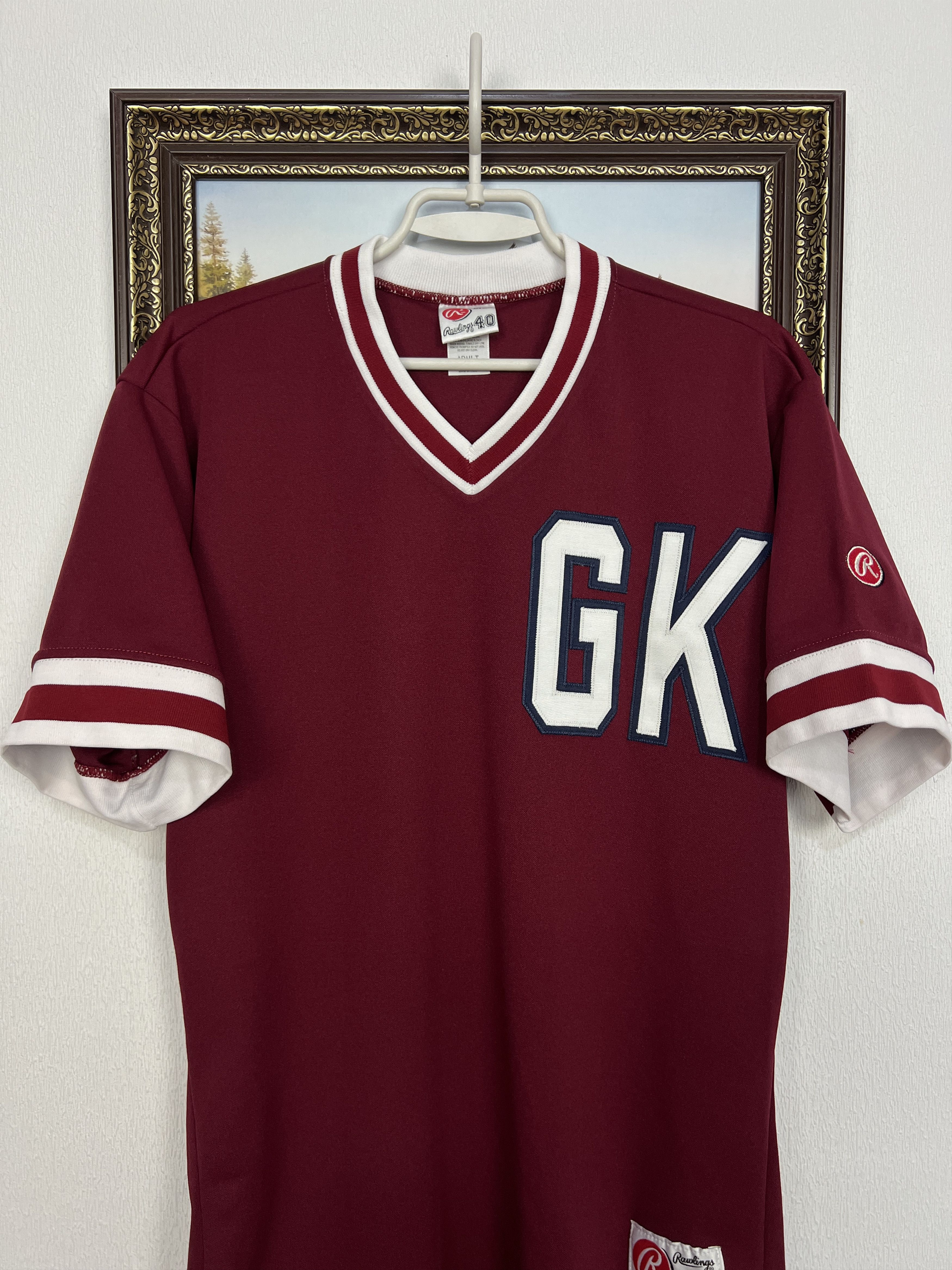 Vintage Vintage Rawlings Baseball USA Made #15 Jersey Trikot Shirt Size US L / EU 52-54 / 3 - 2 Thumbnail