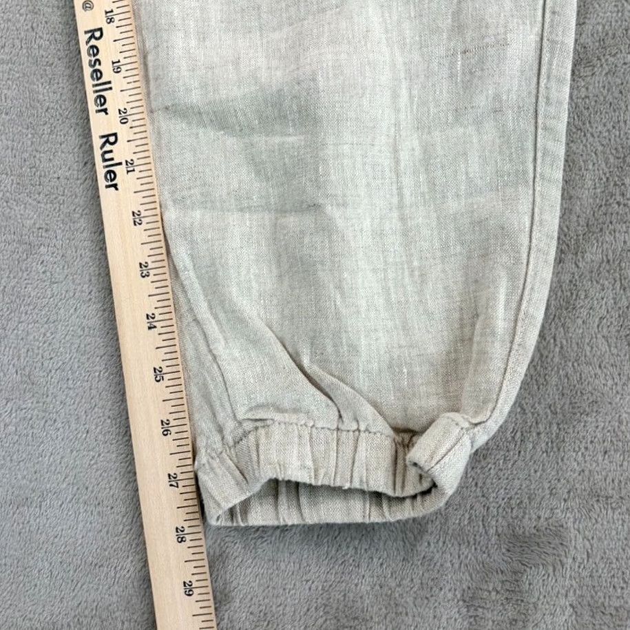 Athleta Athleta Retreat Linen High Rise Jogger in Beige Womens L 100% Linen Beige Jogger Athleisure NWT Size 36" / US 14 / IT 50 - 5 Thumbnail