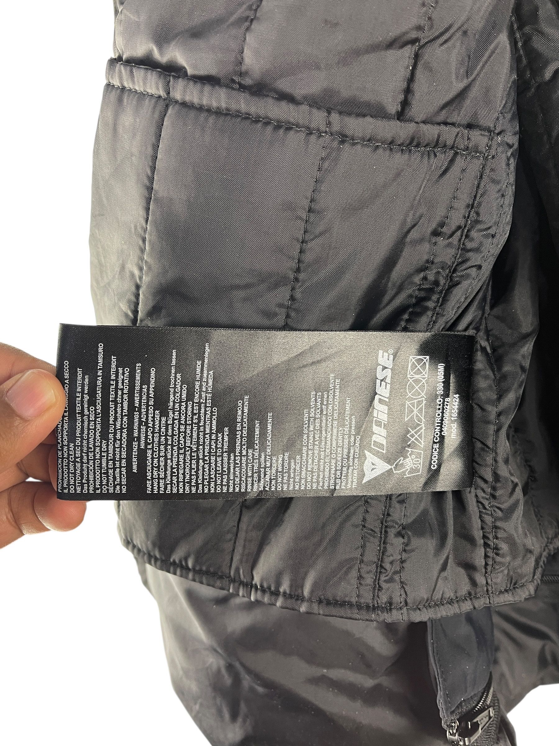 Dainese Dainese D-Dry Motorcycle Jacket Black Silver Touring Riding Size M / US 6-8 / IT 42-44 - 19 Thumbnail