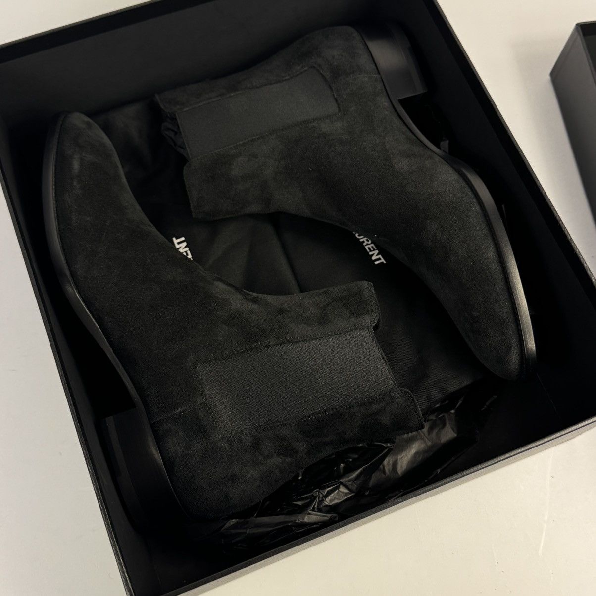 Saint Laurent Paris Suede Chelsea Boots Size US 9 / EU 42 - 20 Thumbnail