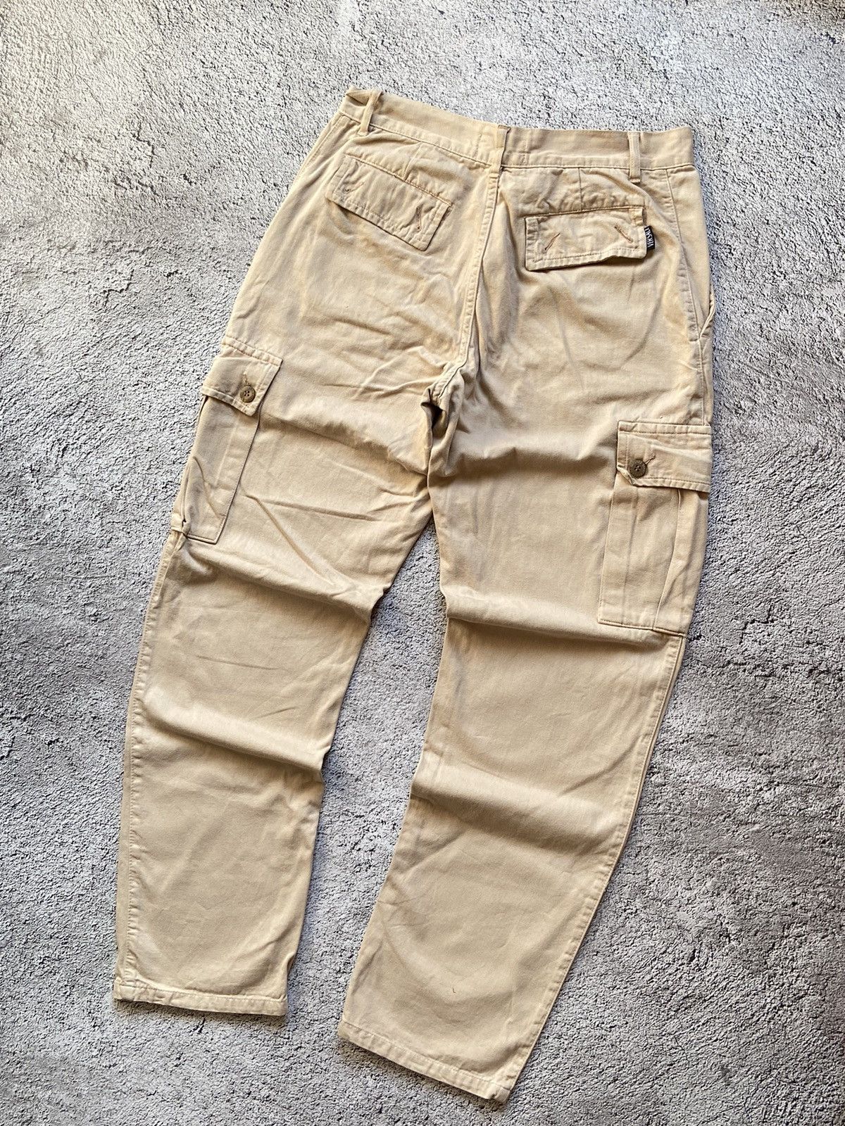Versace Jeans Couture × Vintage Vintage Versace Distressed Cargo Pants Size US 31 - 3 Thumbnail