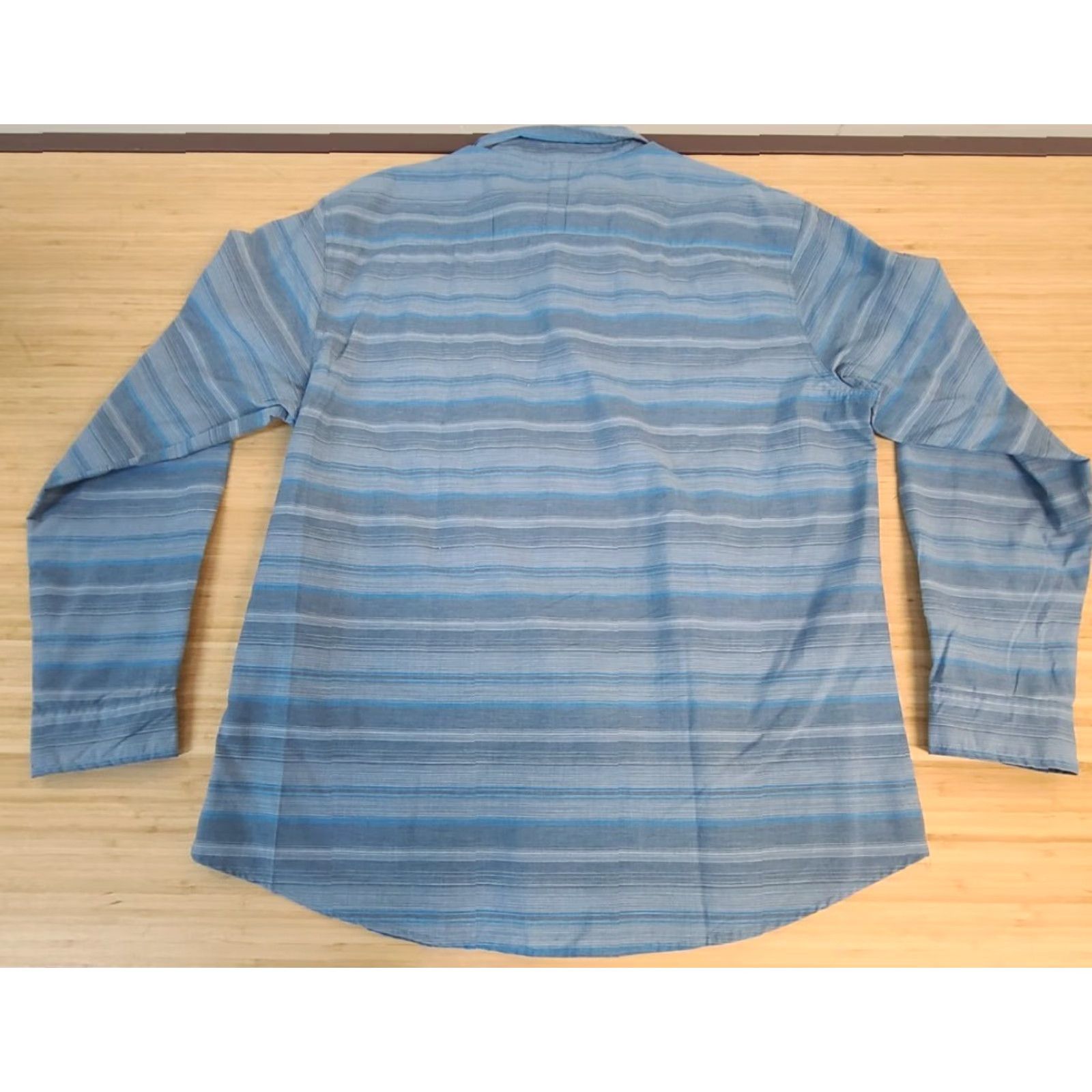 Burnside Burnside Button-Down Dress Shirt Blue 2XL Mens Long Sleeve Shirt Regular Size Size 48R - 5 Thumbnail