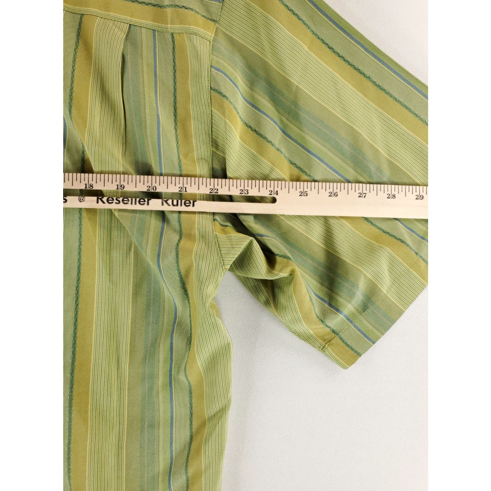 Tommy Bahama Tommy Bahama Silk Button Up Shirt Short Sleeve Loop Collar Green XL Mens Size US XL / EU 56 / 4 - 5 Thumbnail